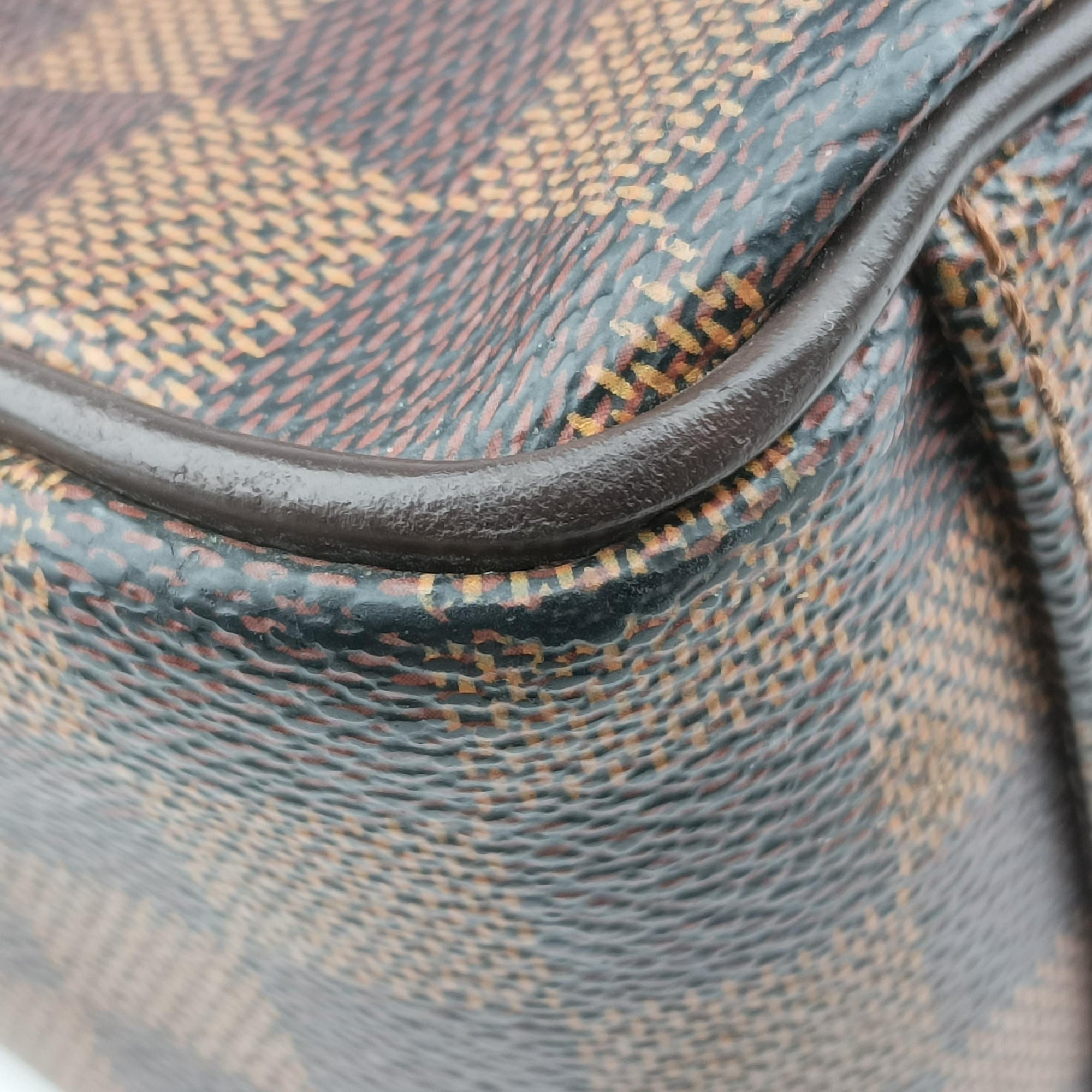 Vintage Louis Vuitton SHELTON MM EBENE Damier Canvas N41149 shoulderbag | stylenewstar