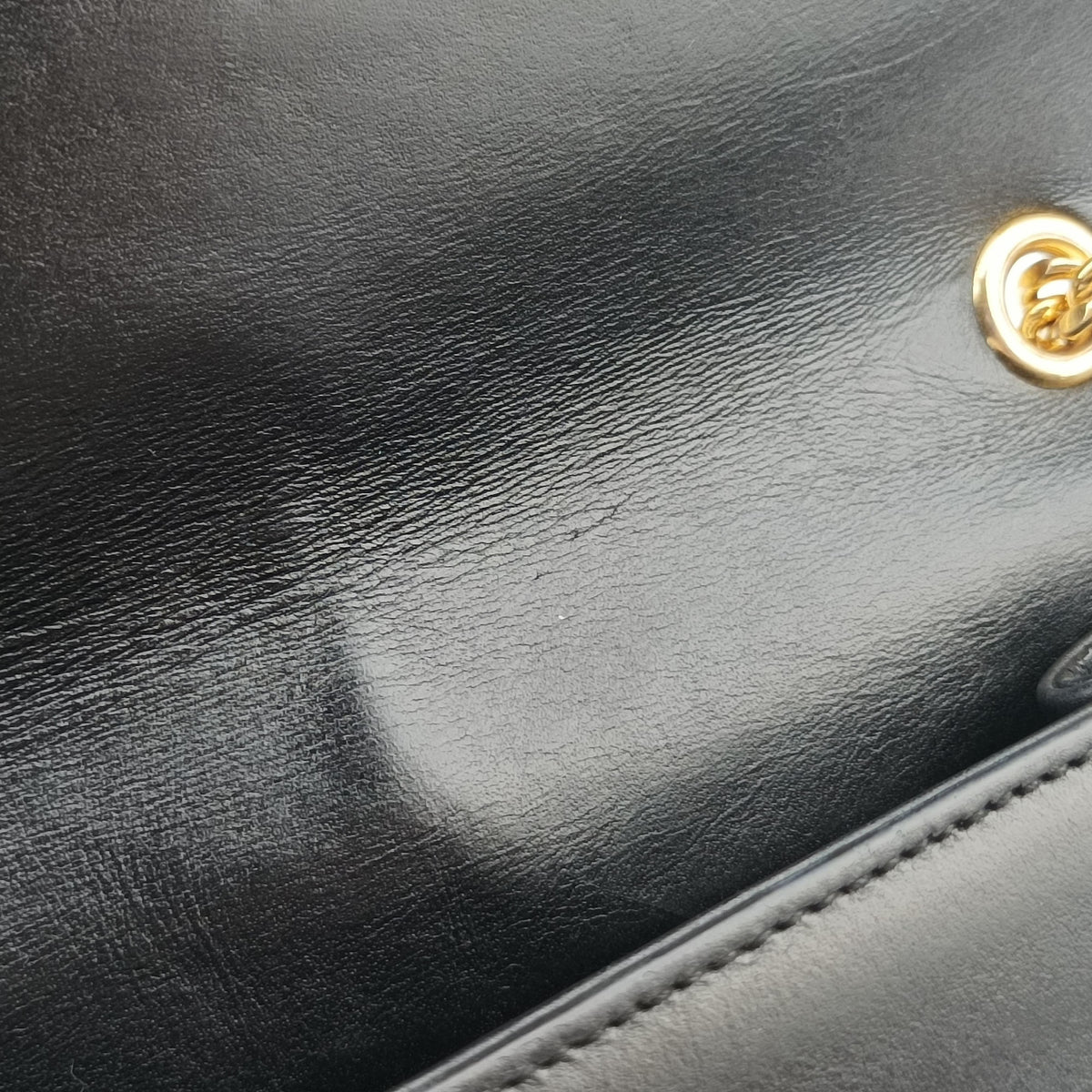 Pre-owned Yves Saint Laurent KATE Black Leather 354119 shoulderbag | stylenewstar