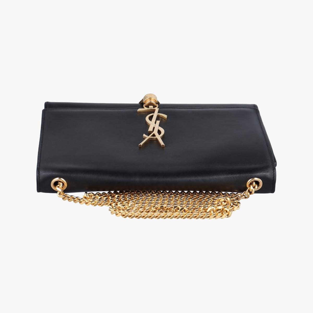 Pre-owned Yves Saint Laurent KATE Black Leather 354119 shoulderbag | stylenewstar