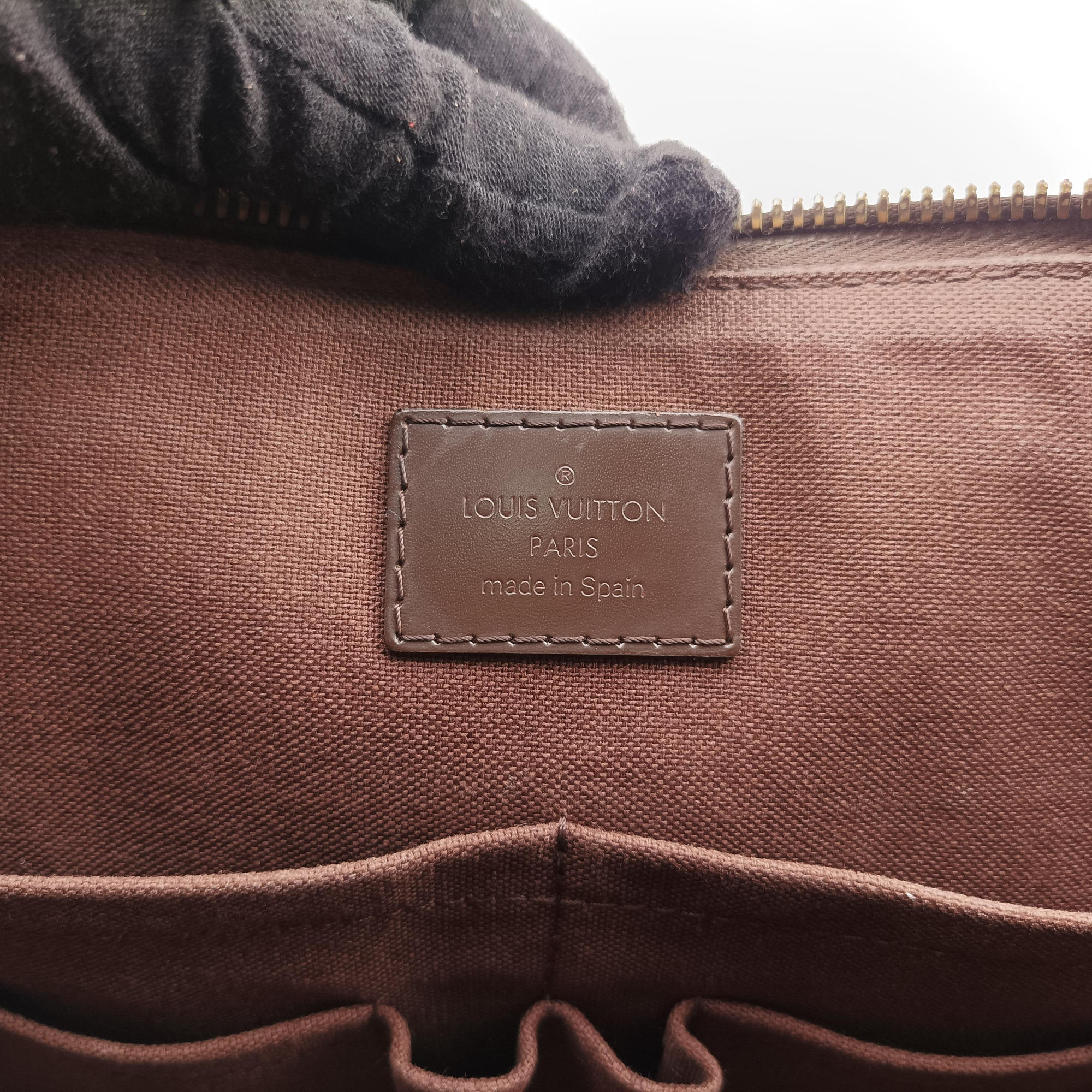 Secondhand Louis Vuitton Porte-Documents Jour EBENE Damier Canvas N42242 handbag | stylenewstar