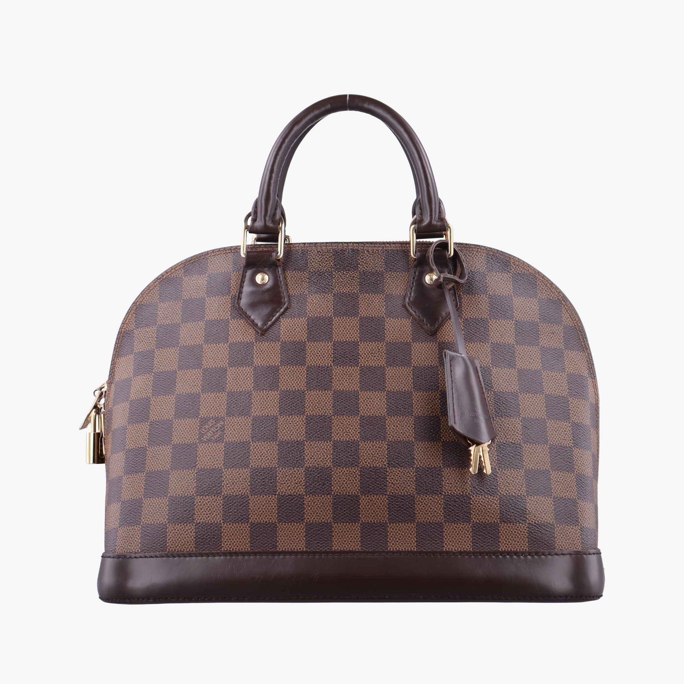 Pre-owned Louis Vuitton Alma　PM EBENE Damier Canvas N51131 handbag | stylenewstar