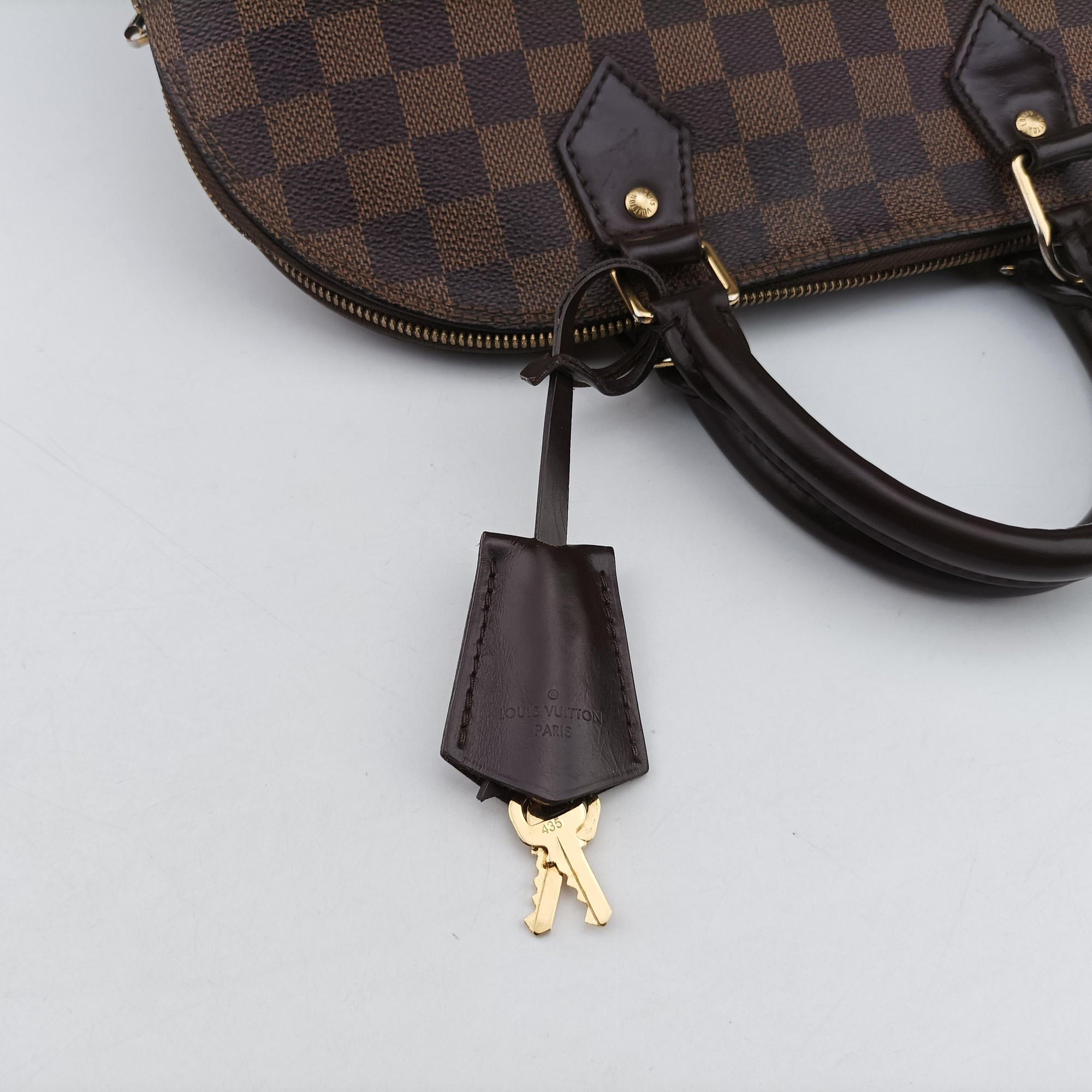 Pre-owned Louis Vuitton Alma　PM EBENE Damier Canvas N51131 handbag | stylenewstar