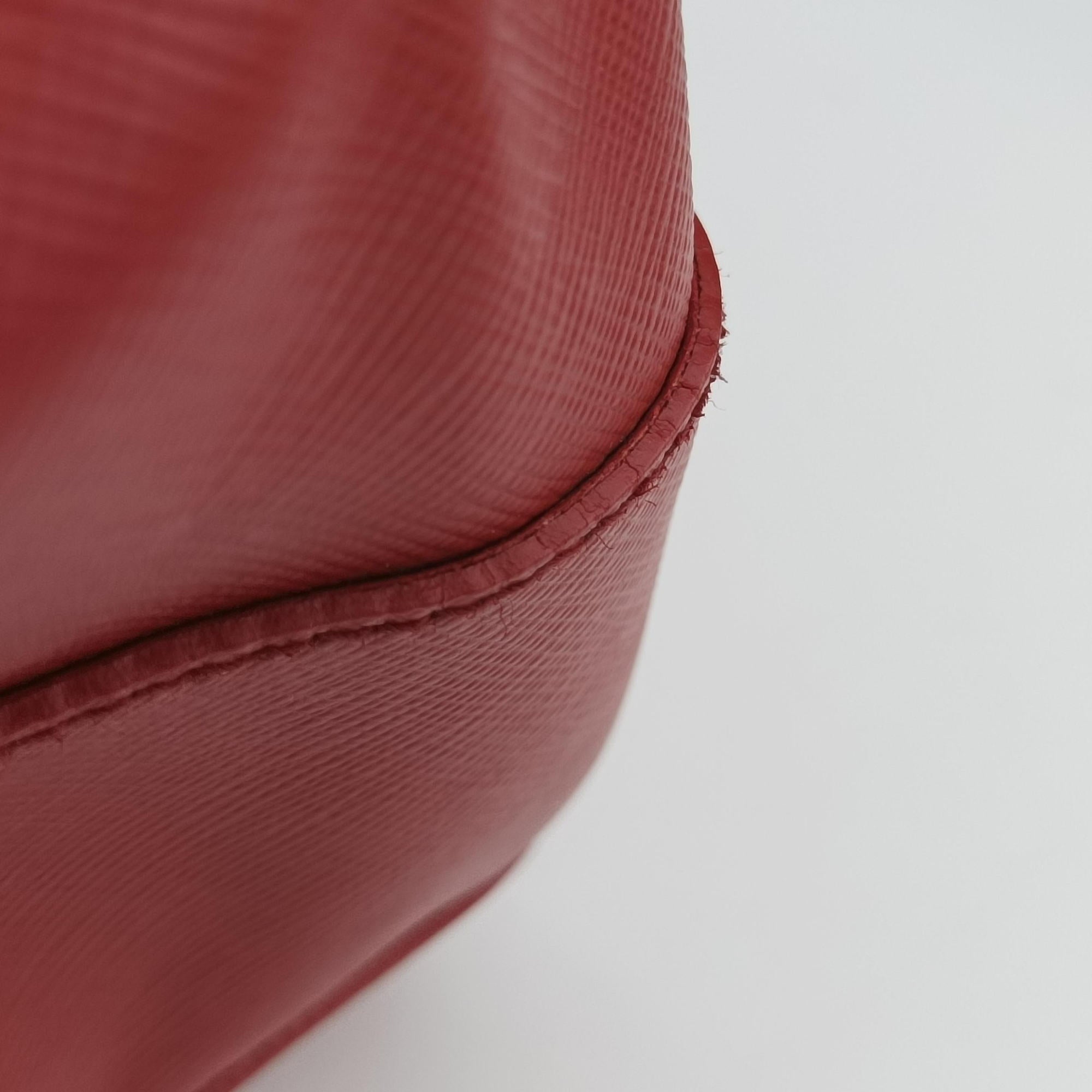 Pre-owned Prada Galleria Orange×red SAFFIANO Leather BN1844 shoulderbag | stylenewstar