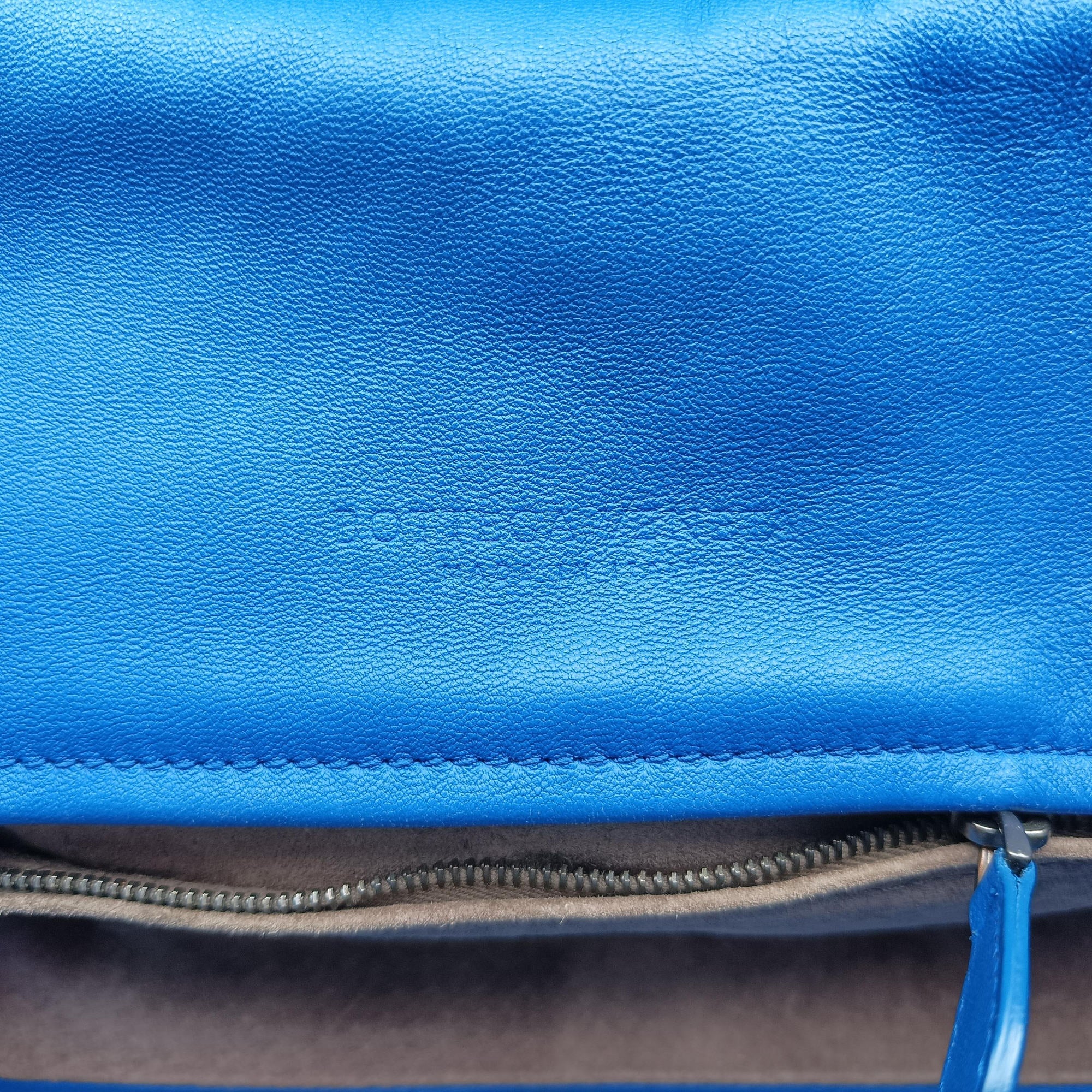 Pre-owned Bottega Veneta Intrecciato Blue lambskin  shoulderbag | stylenewstar