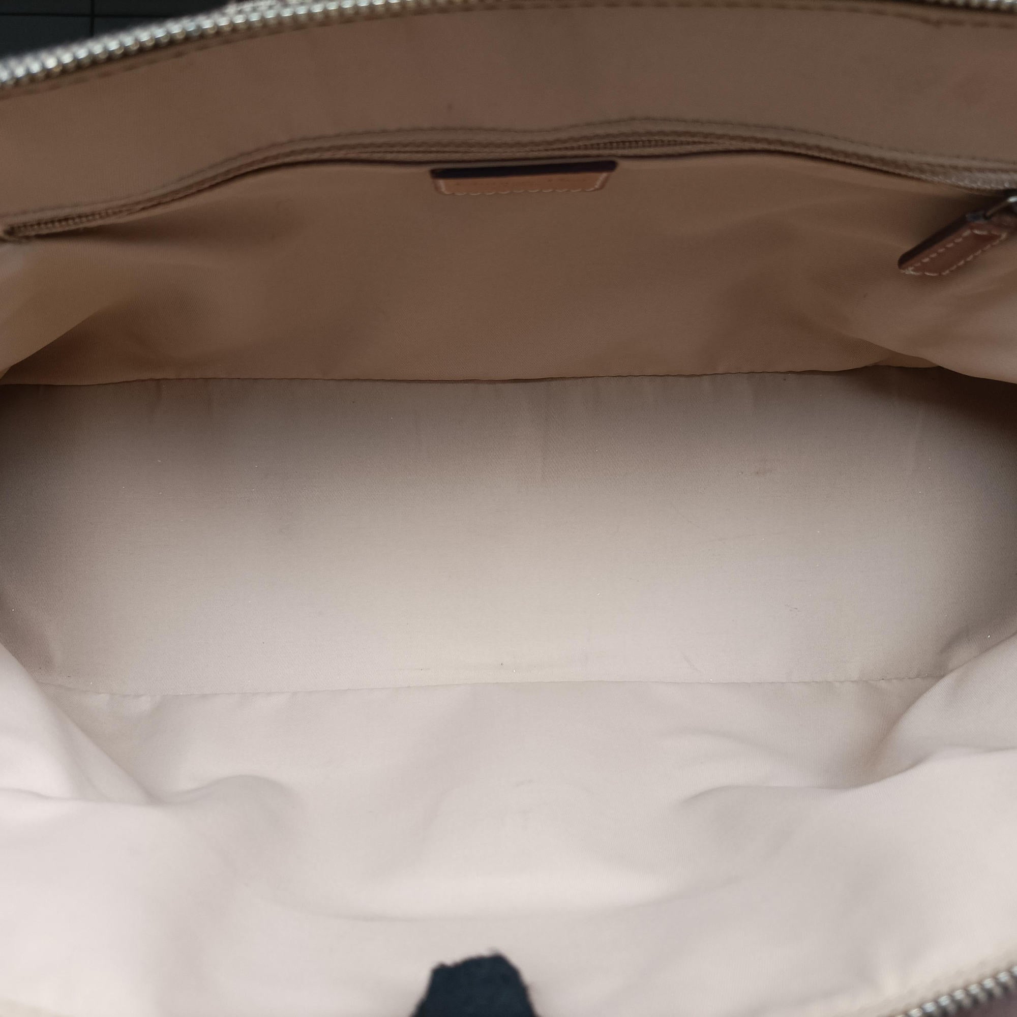 Pre-owned Christian Dior Street Chic Trotter Beige×brown canvas×leather  handbag | stylenewstar