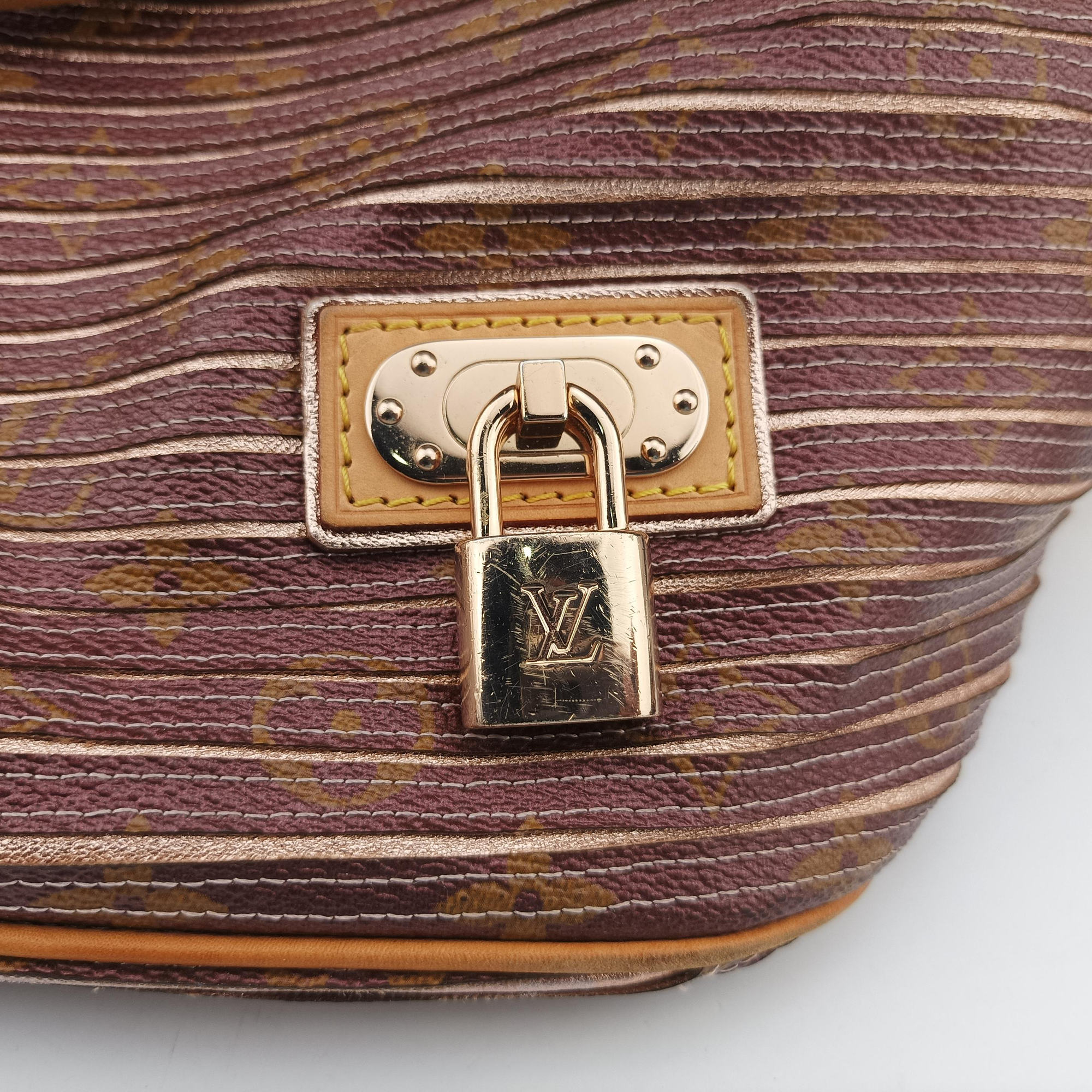 Pre-owned Louis Vuitton Neo Brown×Beige Monogram Eden M40379 shoulderbag | stylenewstar