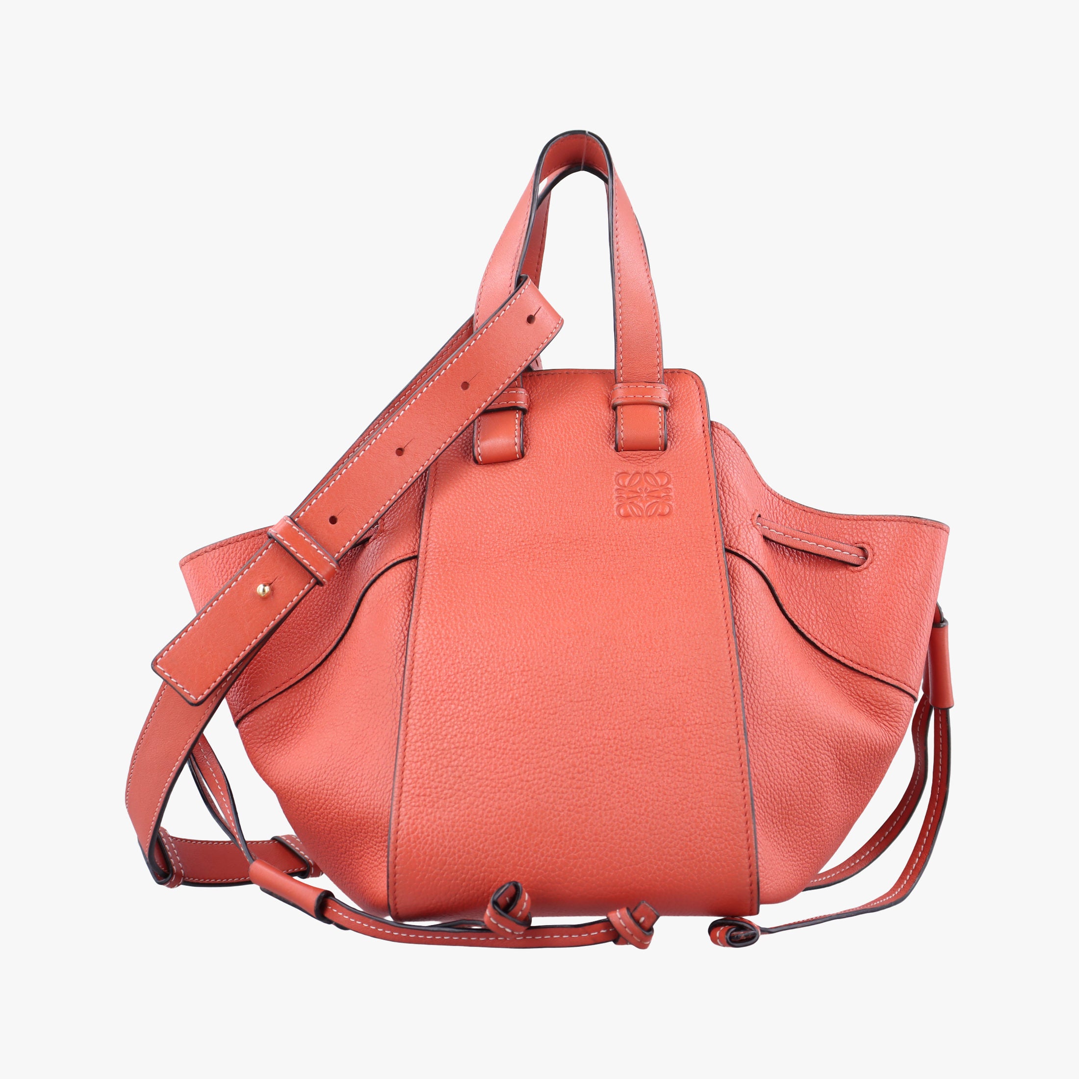 Secondhand Loewe Hammock Orange Leather  shoulderbag | stylenewstar