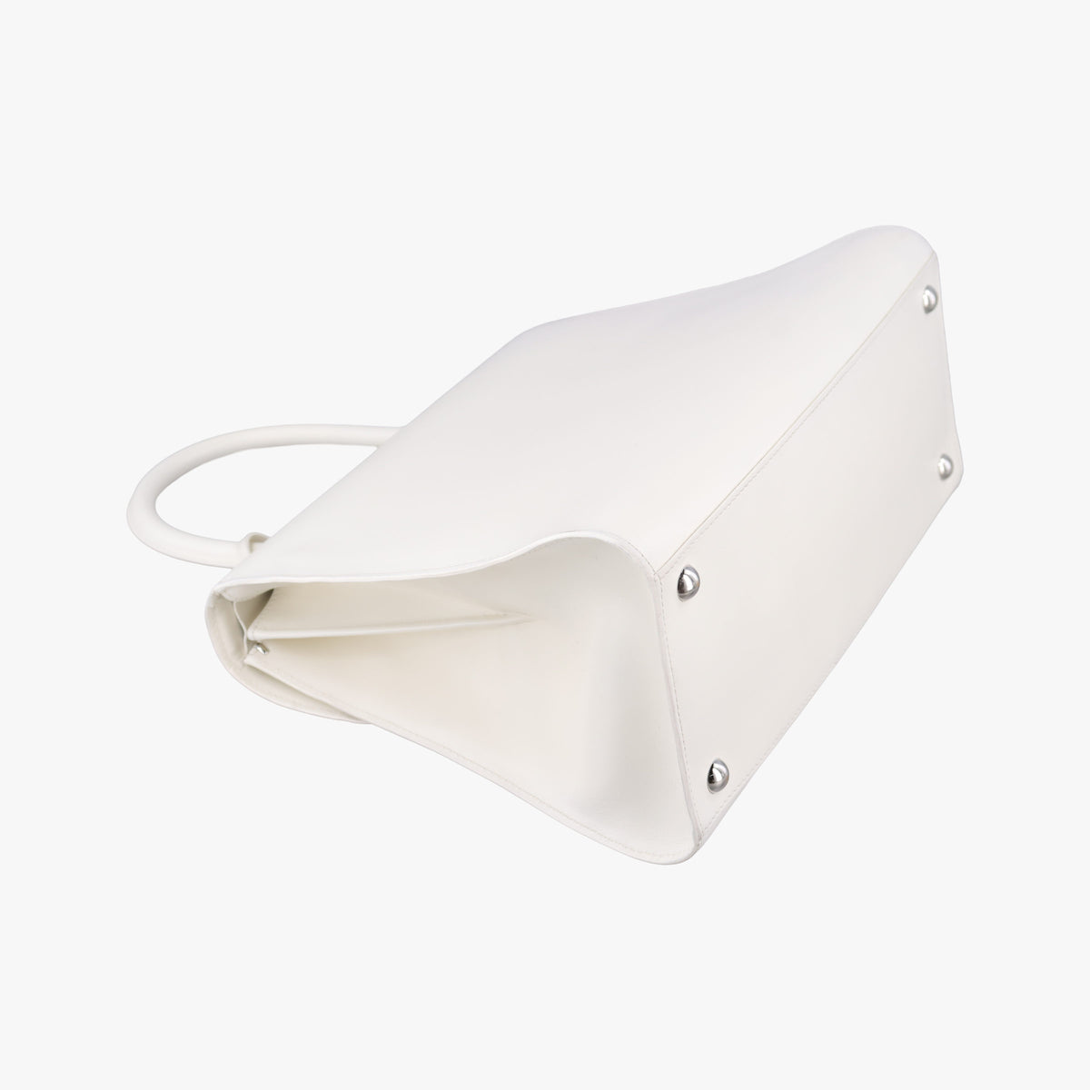 Secondhand Delvaux Brillon MM
 White Leather  shoulderbag | stylenewstar