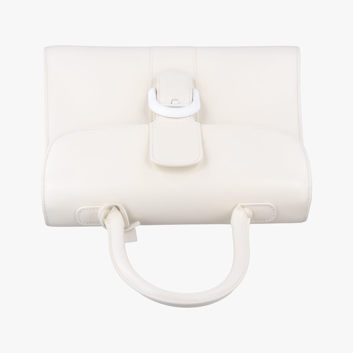 Secondhand Delvaux Brillon MM
 White Leather  shoulderbag | stylenewstar