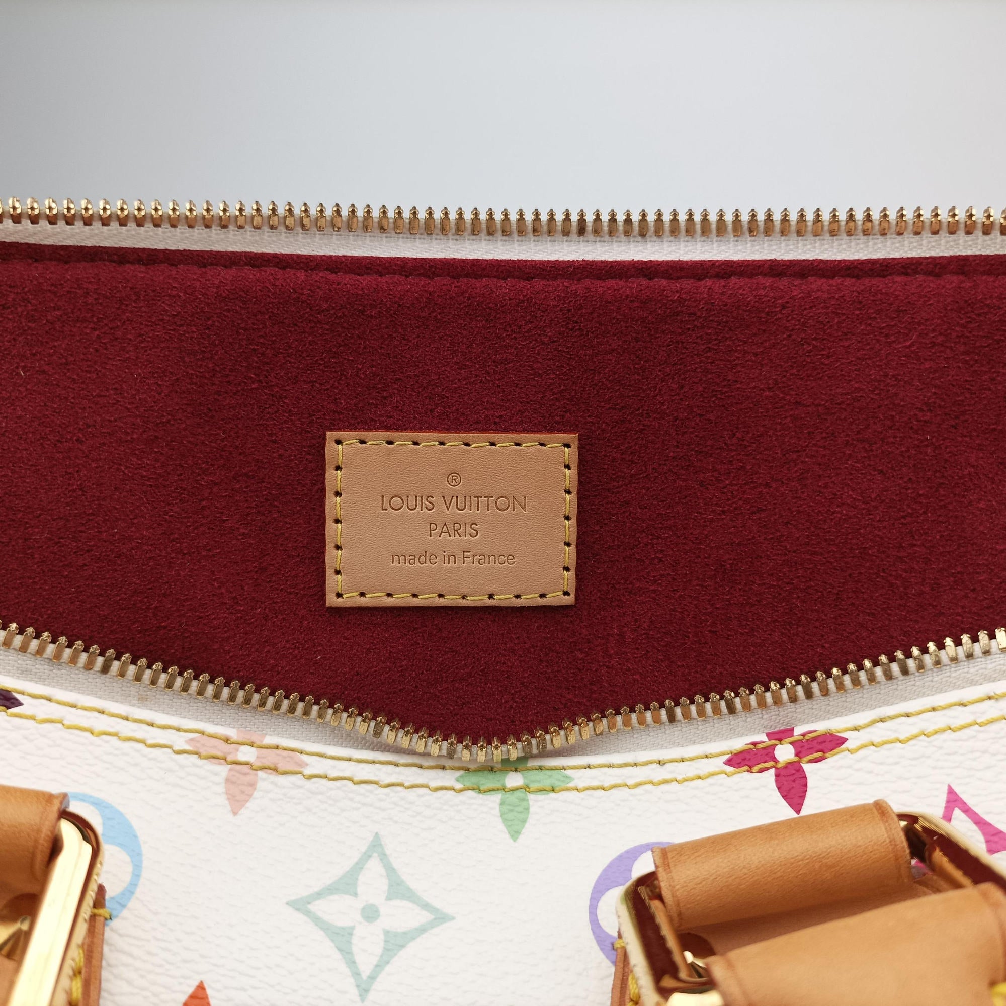 Pre-owned Louis Vuitton Alma GM white Monogram Multicolor M40441 handbag | stylenewstar