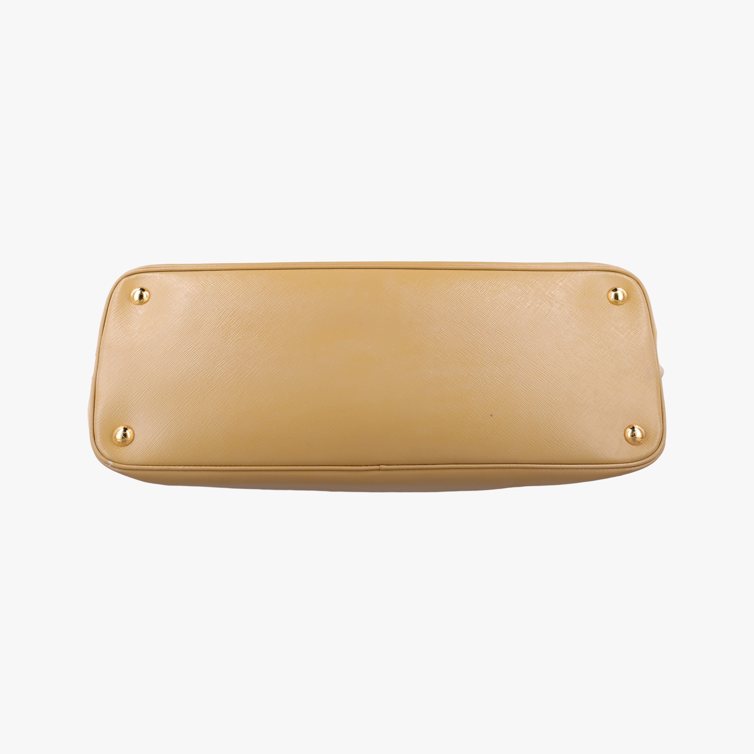 Pre-owned Prada Pyramid Beige Patent BL0808 handbag | stylenewstar