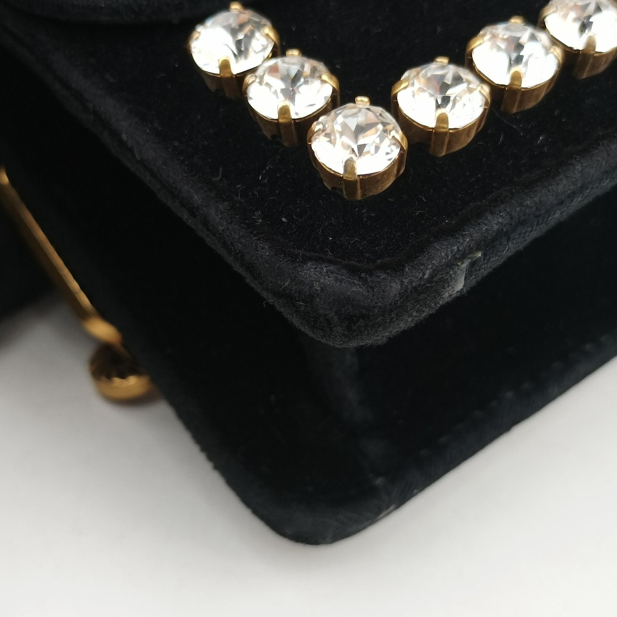 Secondhand Gucci Broadway Black velour 489218 shoulderbag | stylenewstar