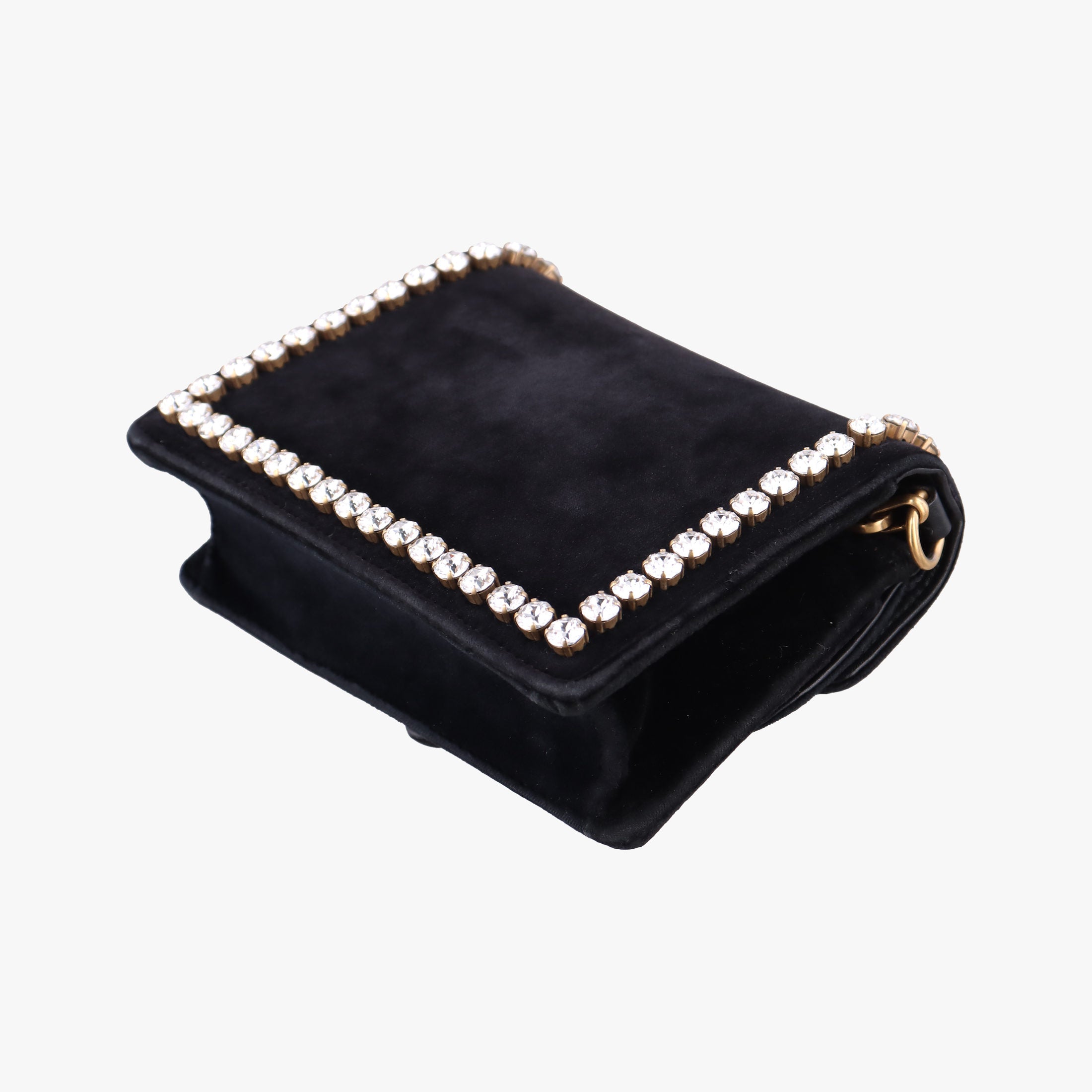 Secondhand Gucci Broadway Black velour 489218 shoulderbag | stylenewstar