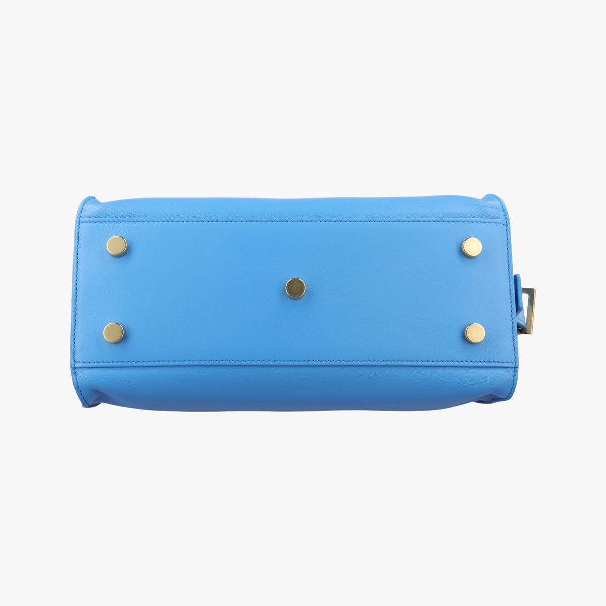 Secondhand Yves Saint Laurent BABY CABAS Blue Leather 400914 shoulderbag | stylenewstar