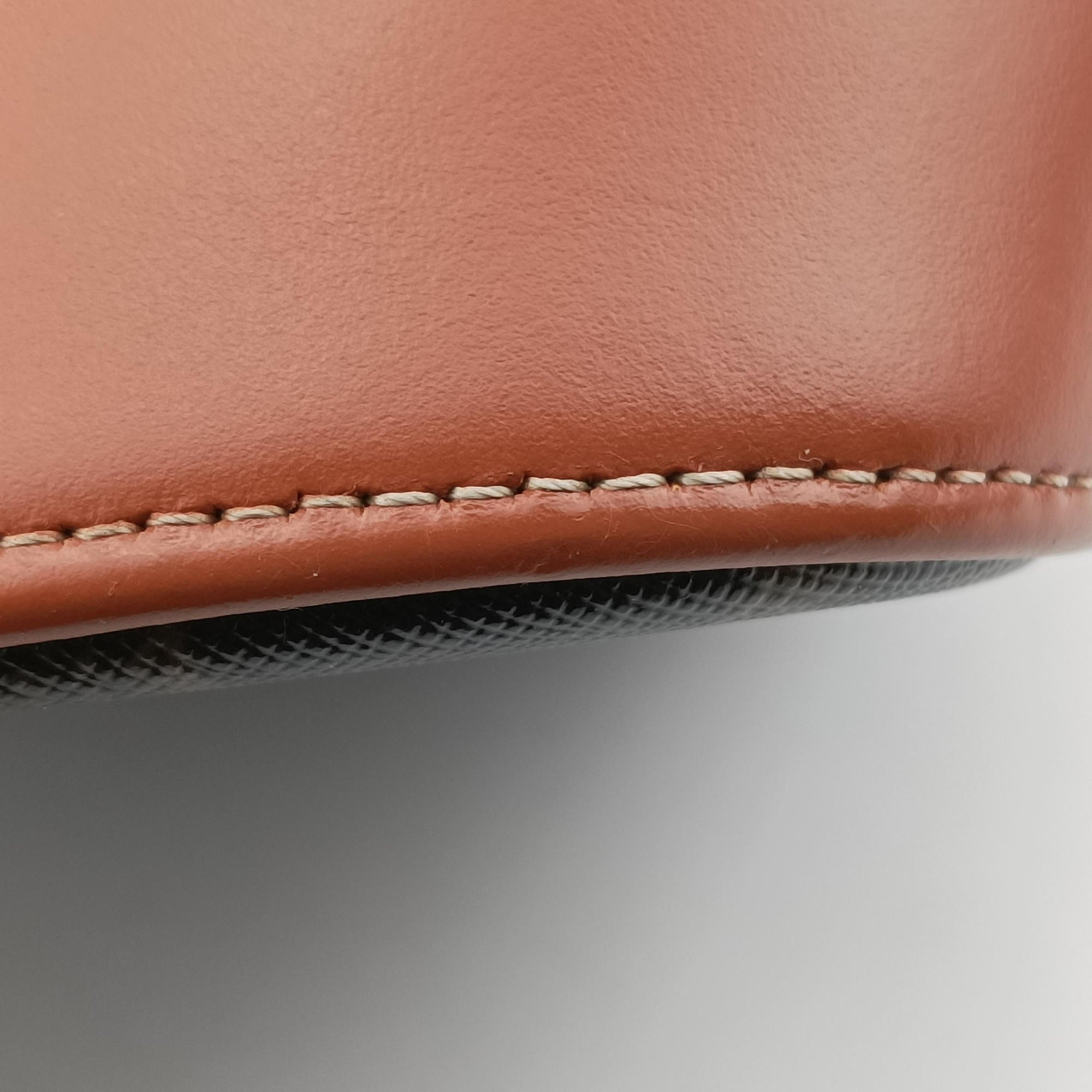 Pre-owned Celine Small Bucket Brown PVC coated canvas×Leather  shoulderbag | stylenewstar