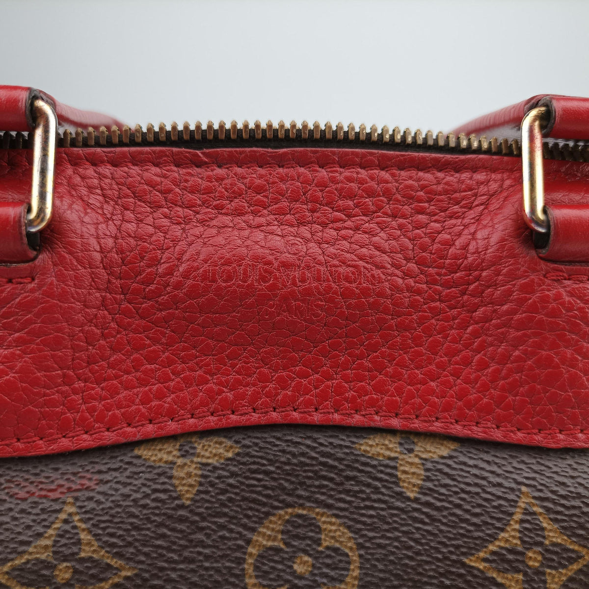 Pre-owned Louis Vuitton RETIRO PM brown×CERISE Monogram Canvas×calf leather M40546 handbag | stylenewstar