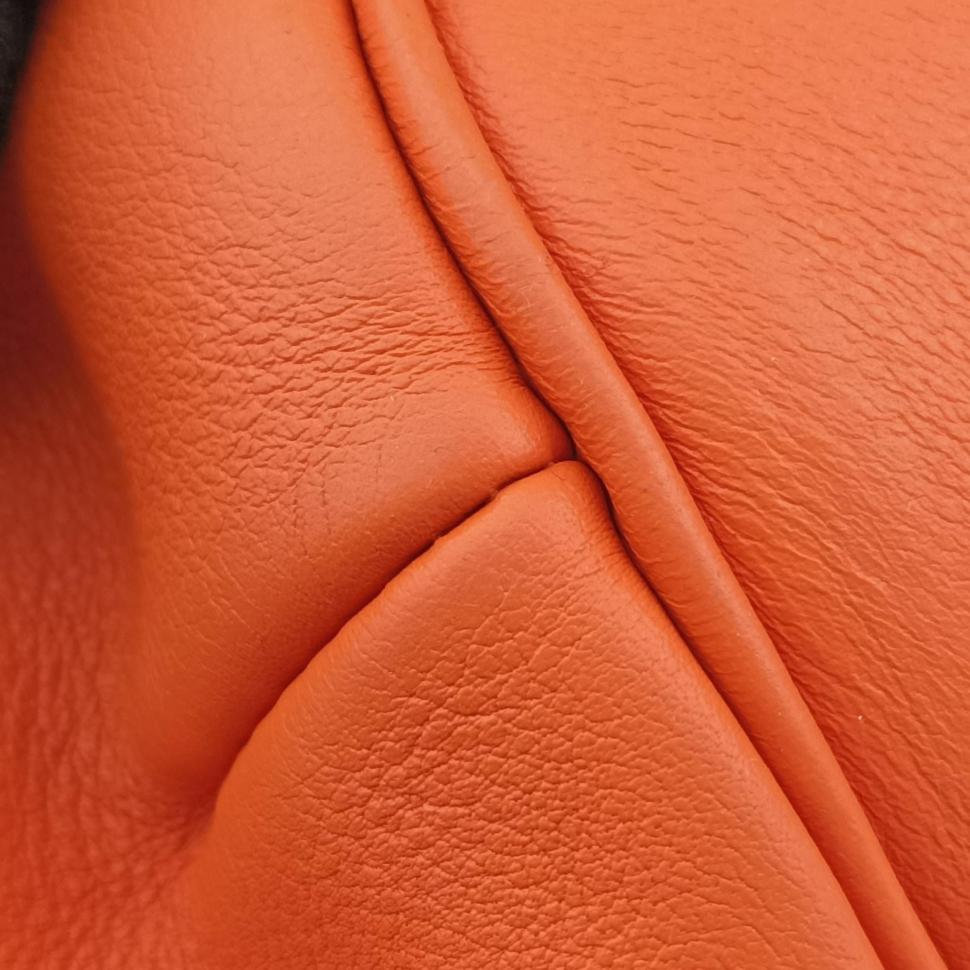 Vintage Hermes Polochon 35 Orange Clemence  handbag | stylenewstar