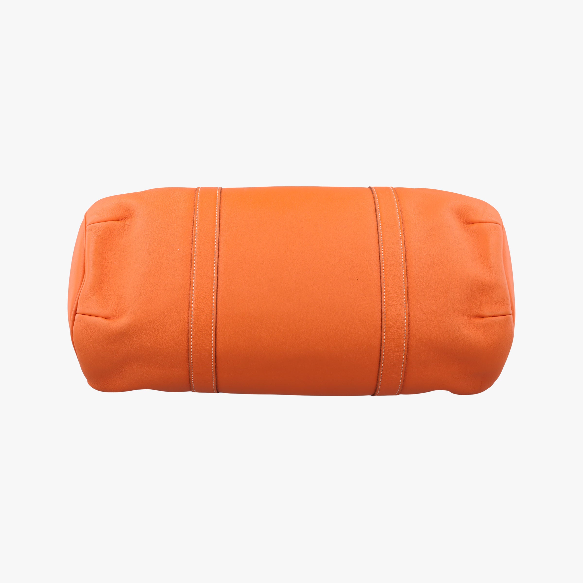 Vintage Hermes Polochon 35 Orange Clemence  handbag | stylenewstar