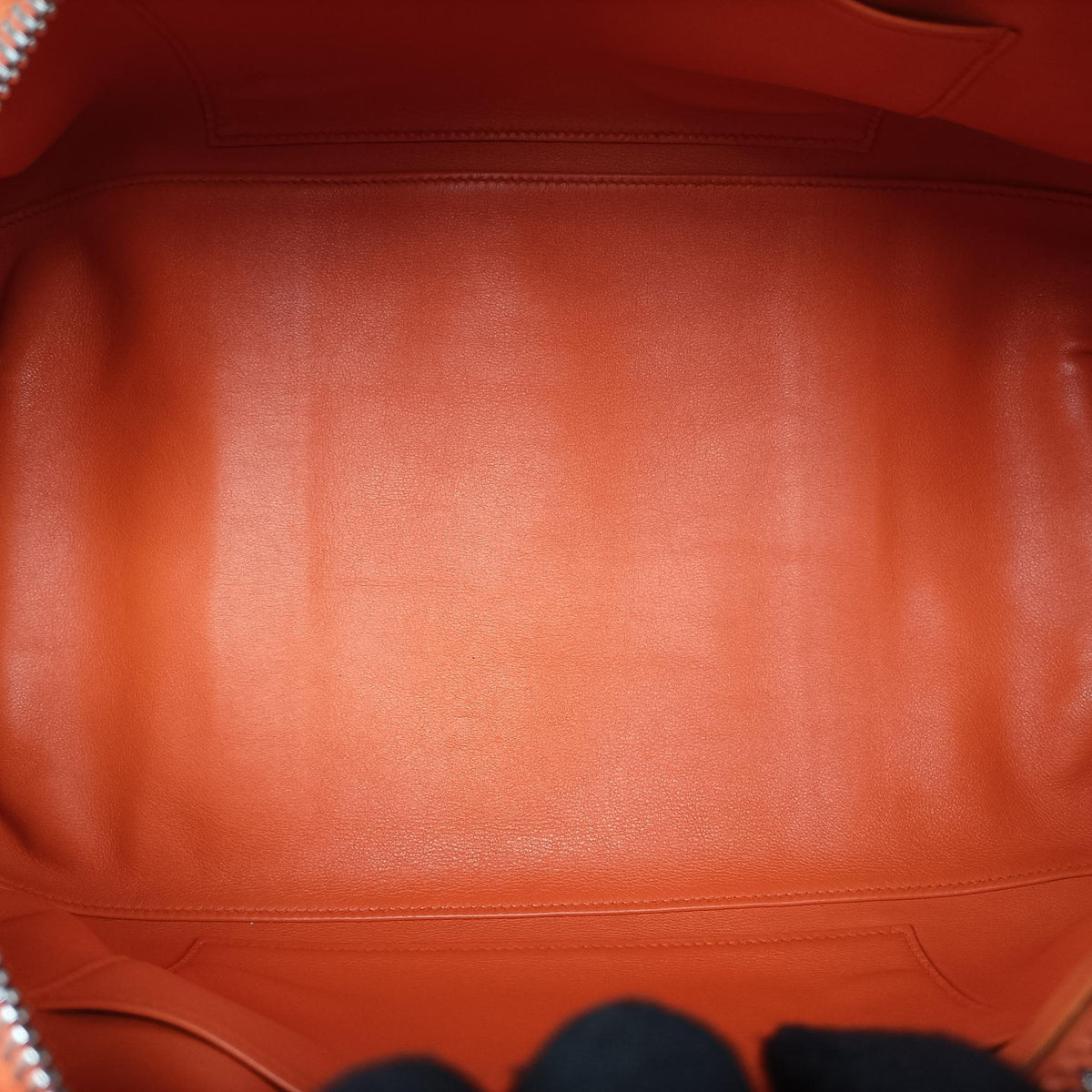 Vintage Hermes Polochon 35 Orange Clemence  handbag | stylenewstar