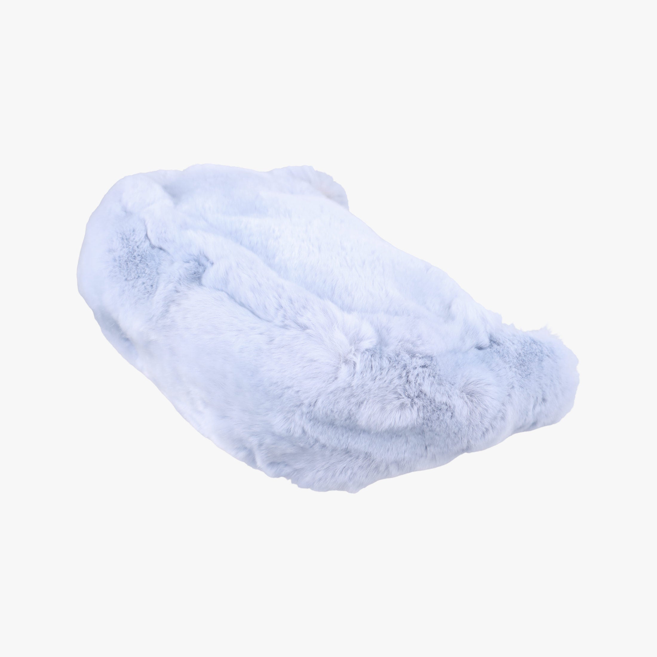 Pre-owned Chanel COCO Mark Light Blue Lapin Fur A20455 shoulderbag | stylenewstar