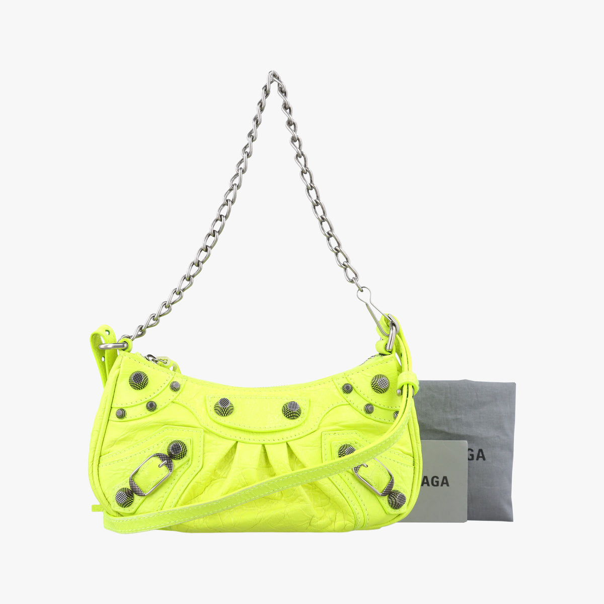 Secondhand Balenciaga Le Cagole Yellow lambskin  shoulderbag | stylenewstar