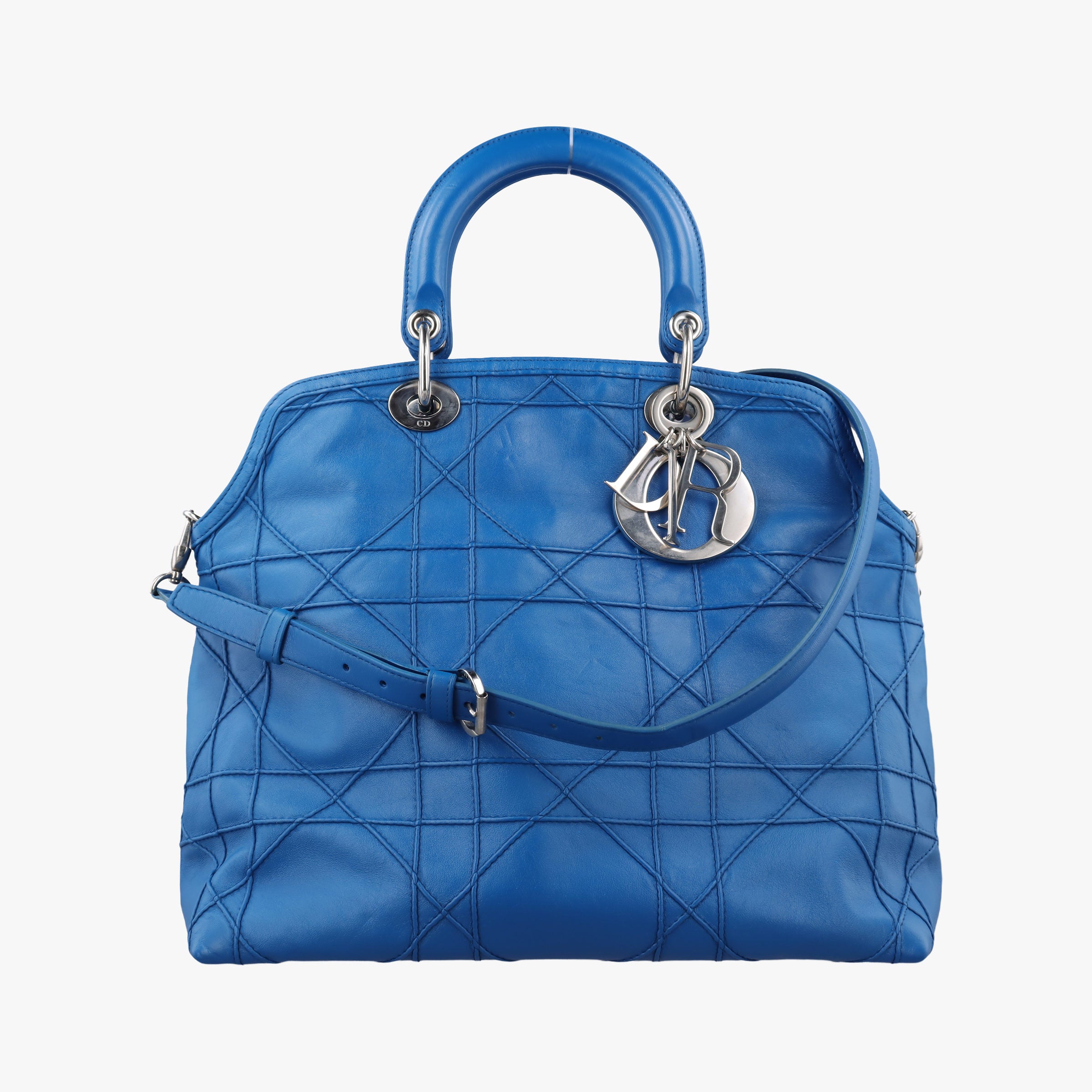 Secondhand Christian Dior Granville Blue lambskin  shoulderbag | stylenewstar
