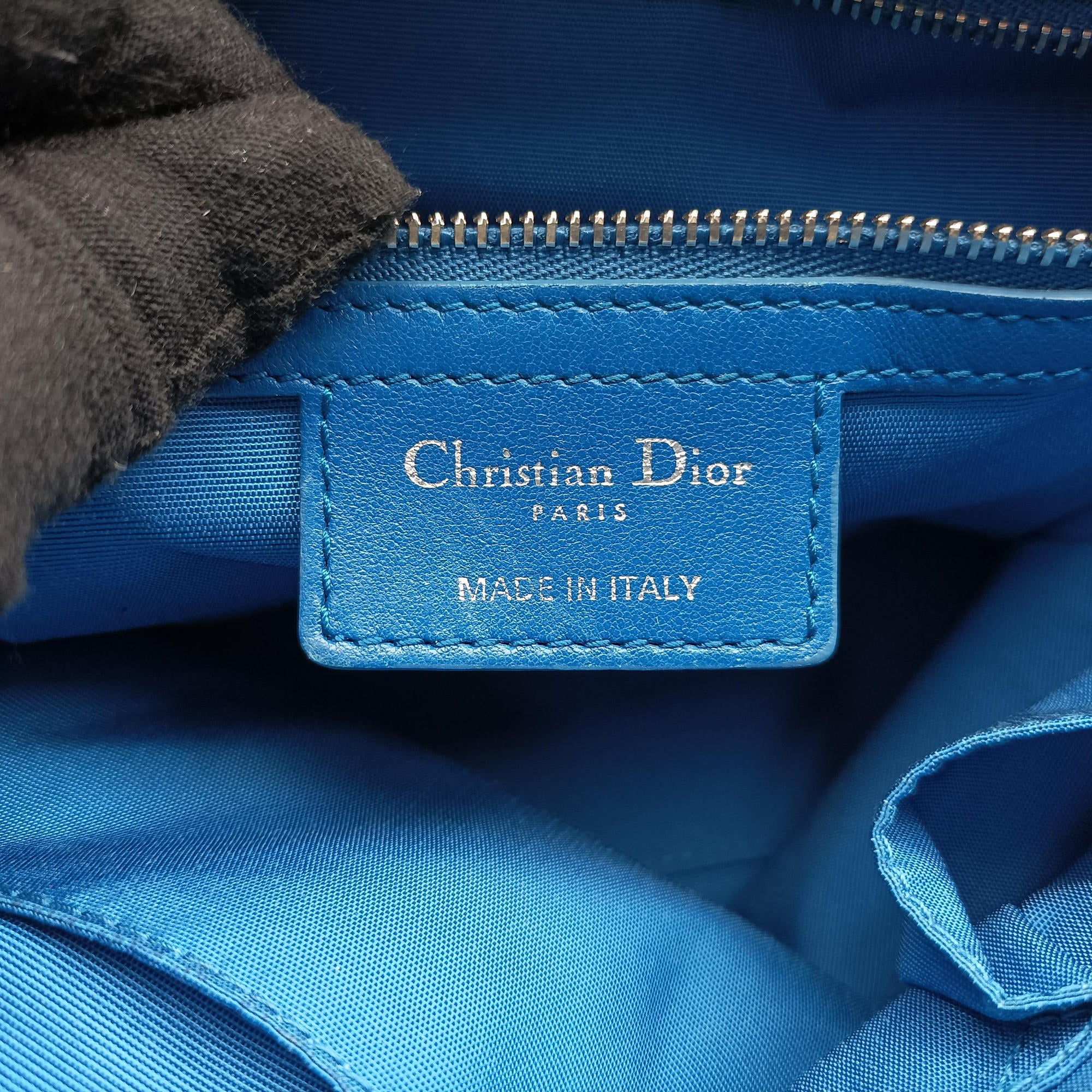 Secondhand Christian Dior Granville Blue lambskin  shoulderbag | stylenewstar