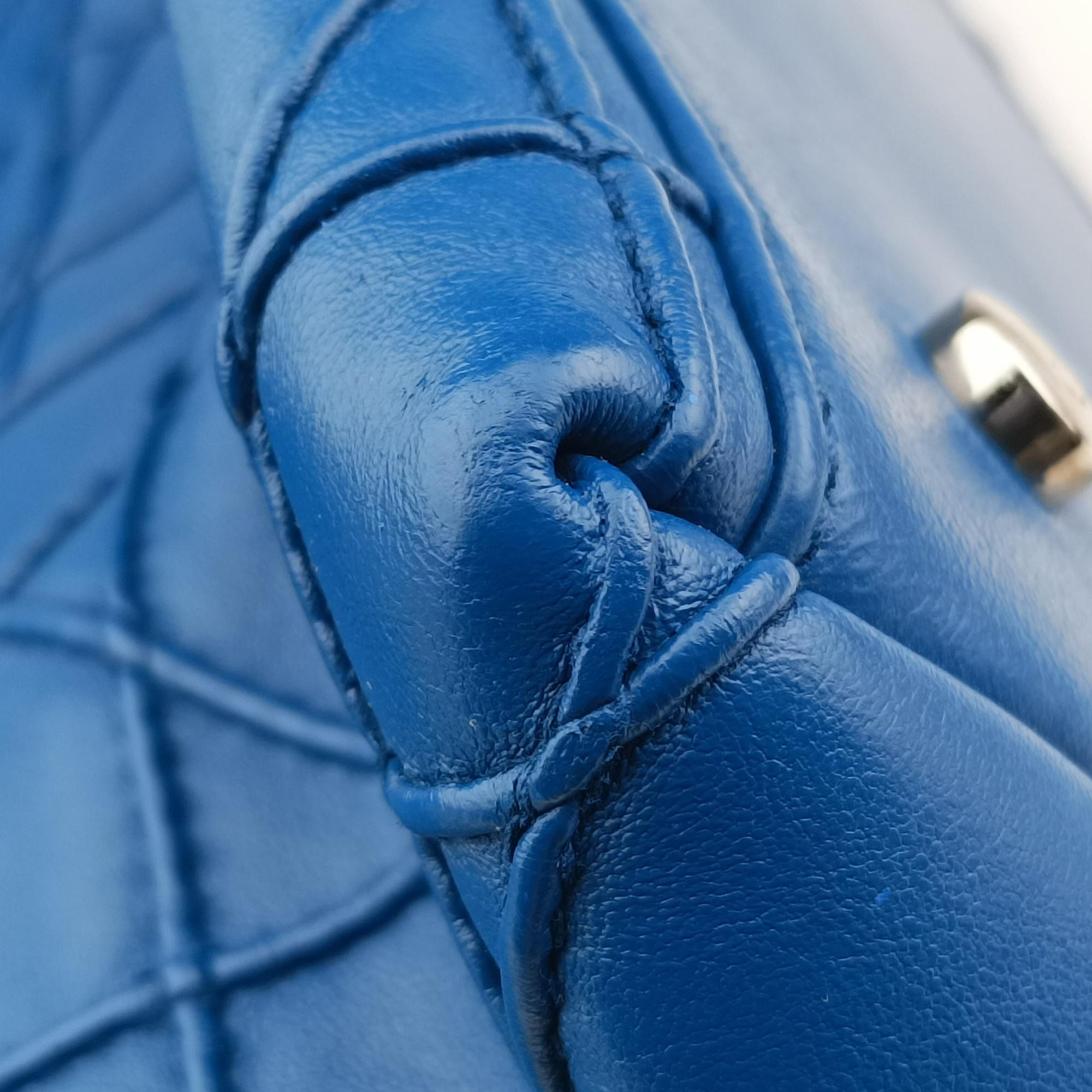 Secondhand Christian Dior Granville Blue lambskin  shoulderbag | stylenewstar