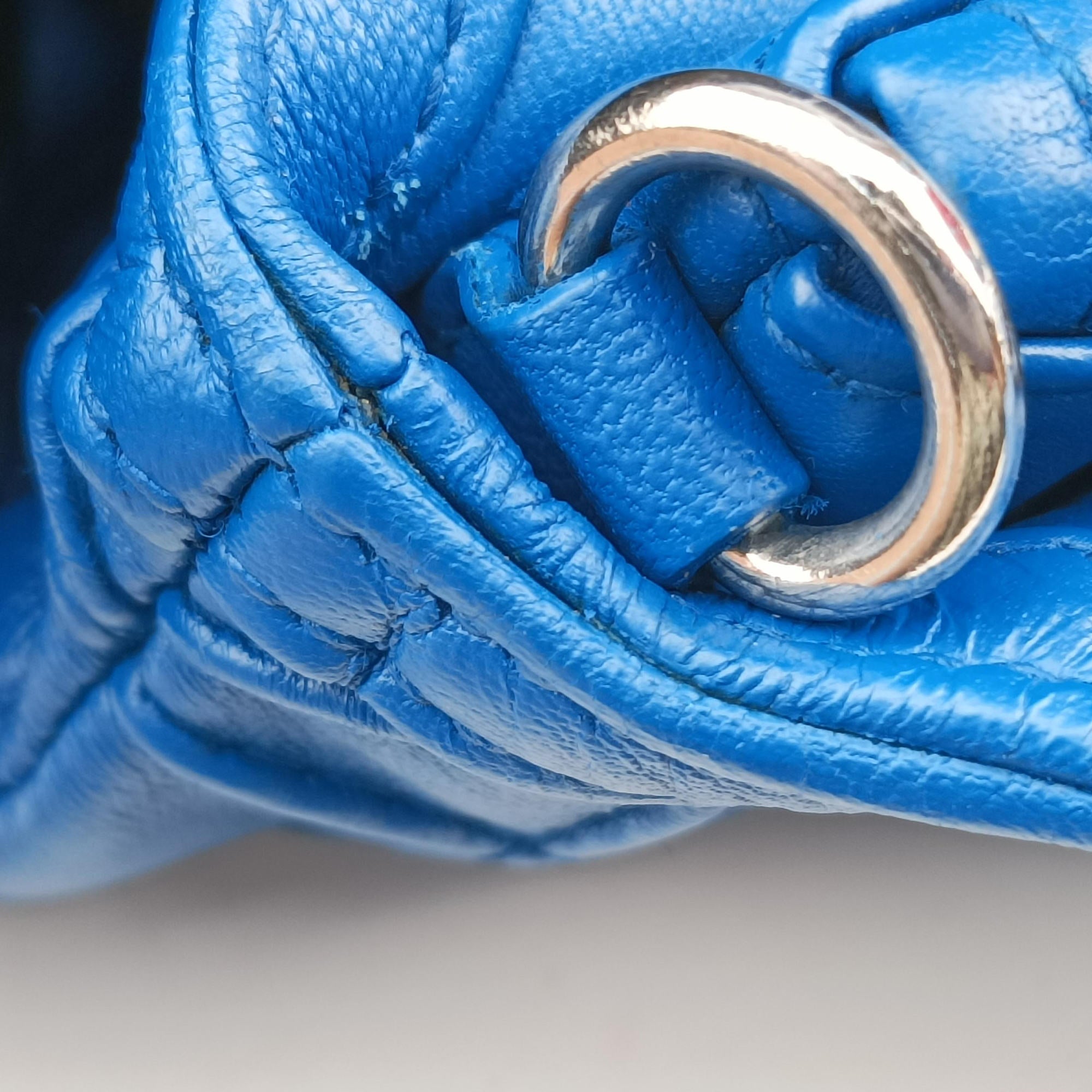 Secondhand Christian Dior Granville Blue lambskin  shoulderbag | stylenewstar