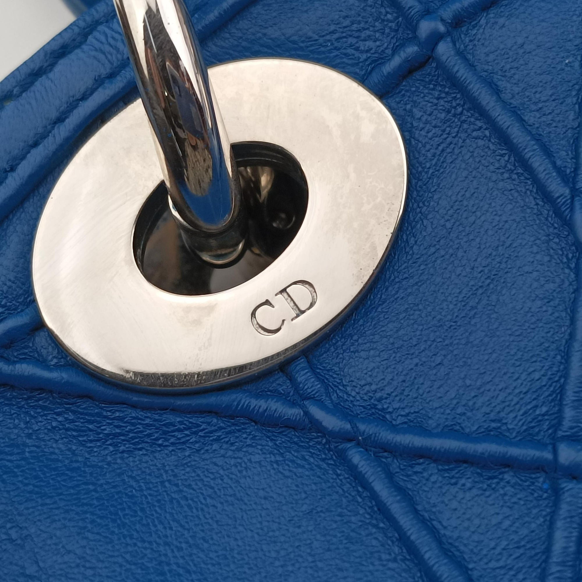 Secondhand Christian Dior Granville Blue lambskin  shoulderbag | stylenewstar