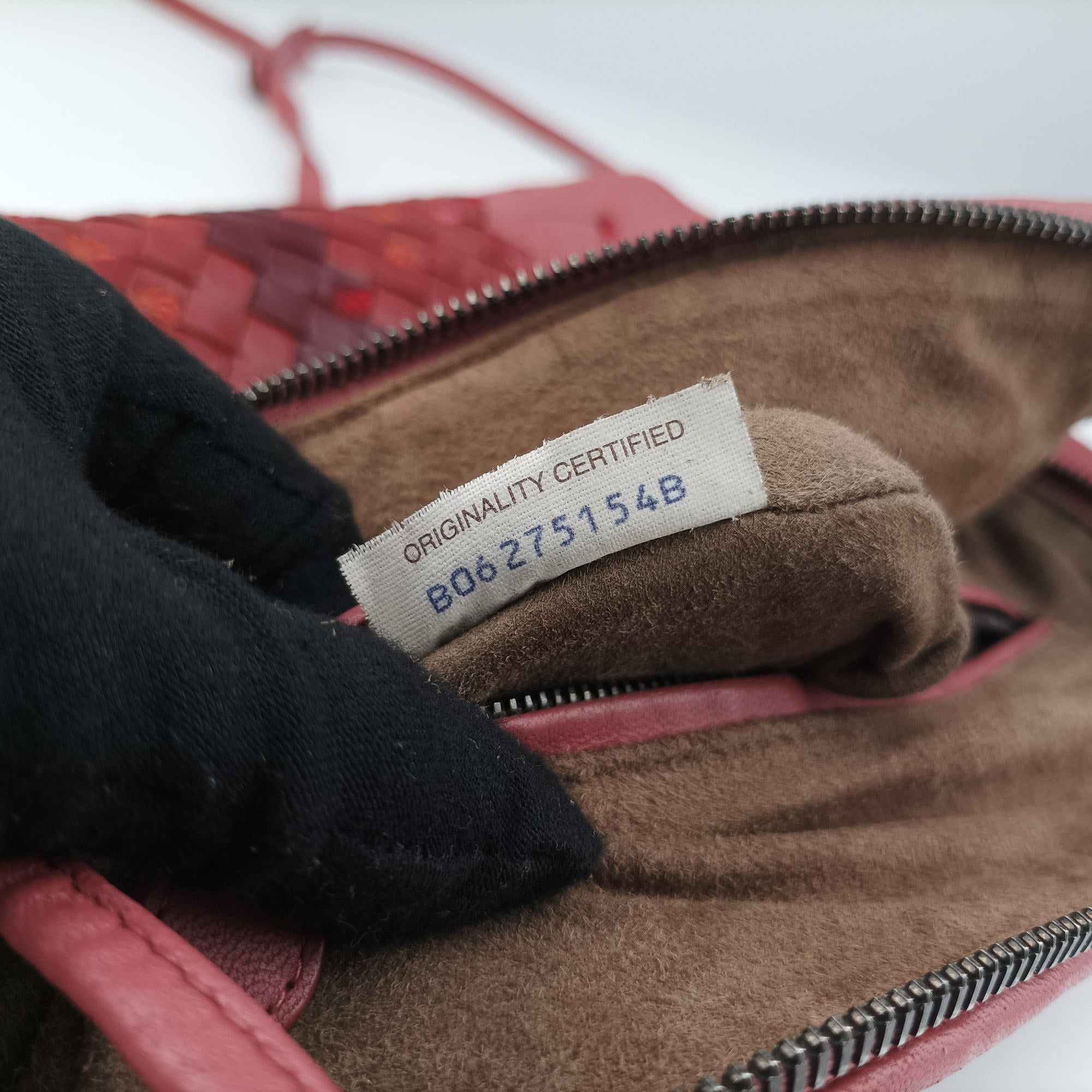 Secondhand Bottega Veneta Floral Intrecciato Pink×multicolor lambskin  shoulderbag | stylenewstar