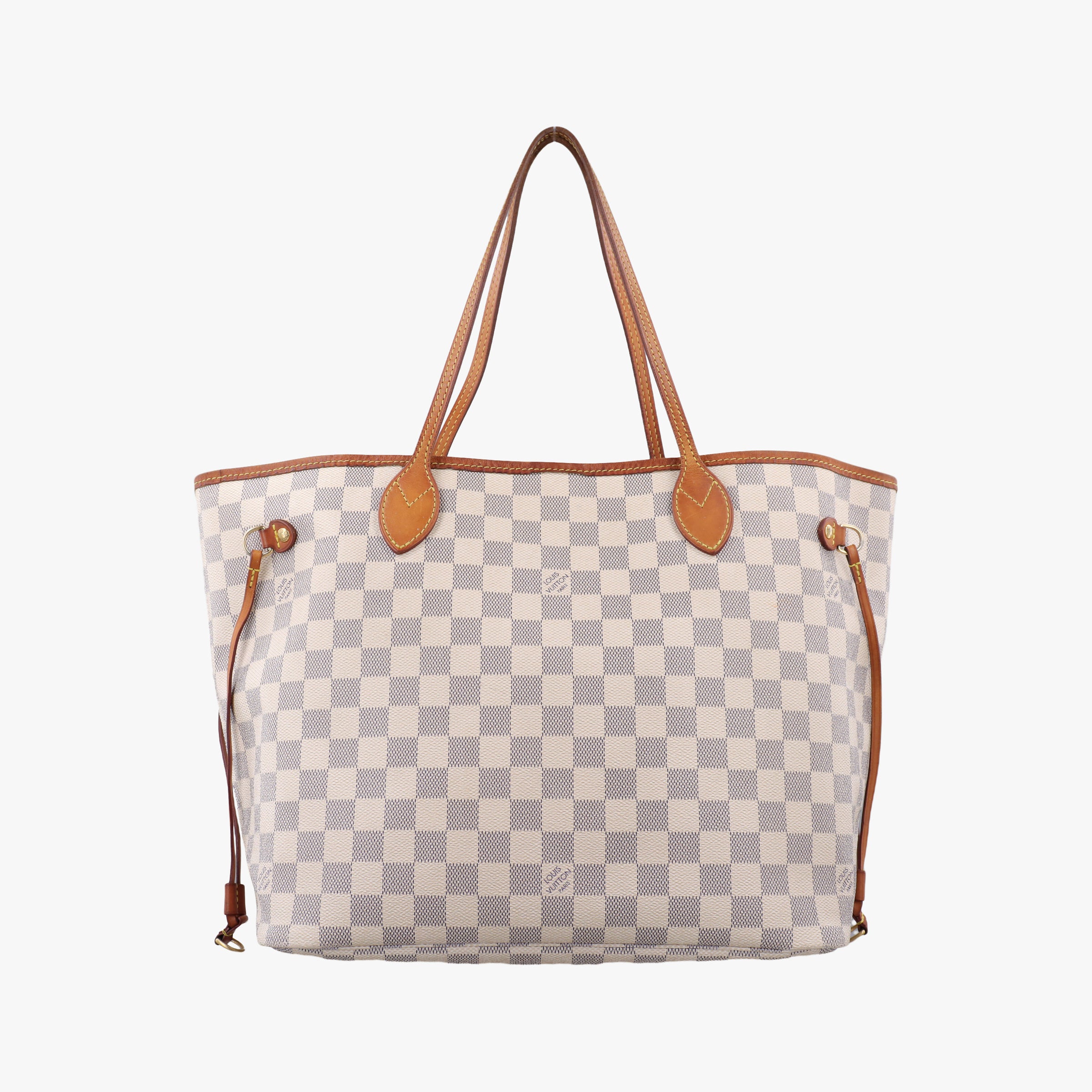 Pre-owned Louis Vuitton Neverfull MM Azur Damier Canvas N51107 shoulderbag | stylenewstar