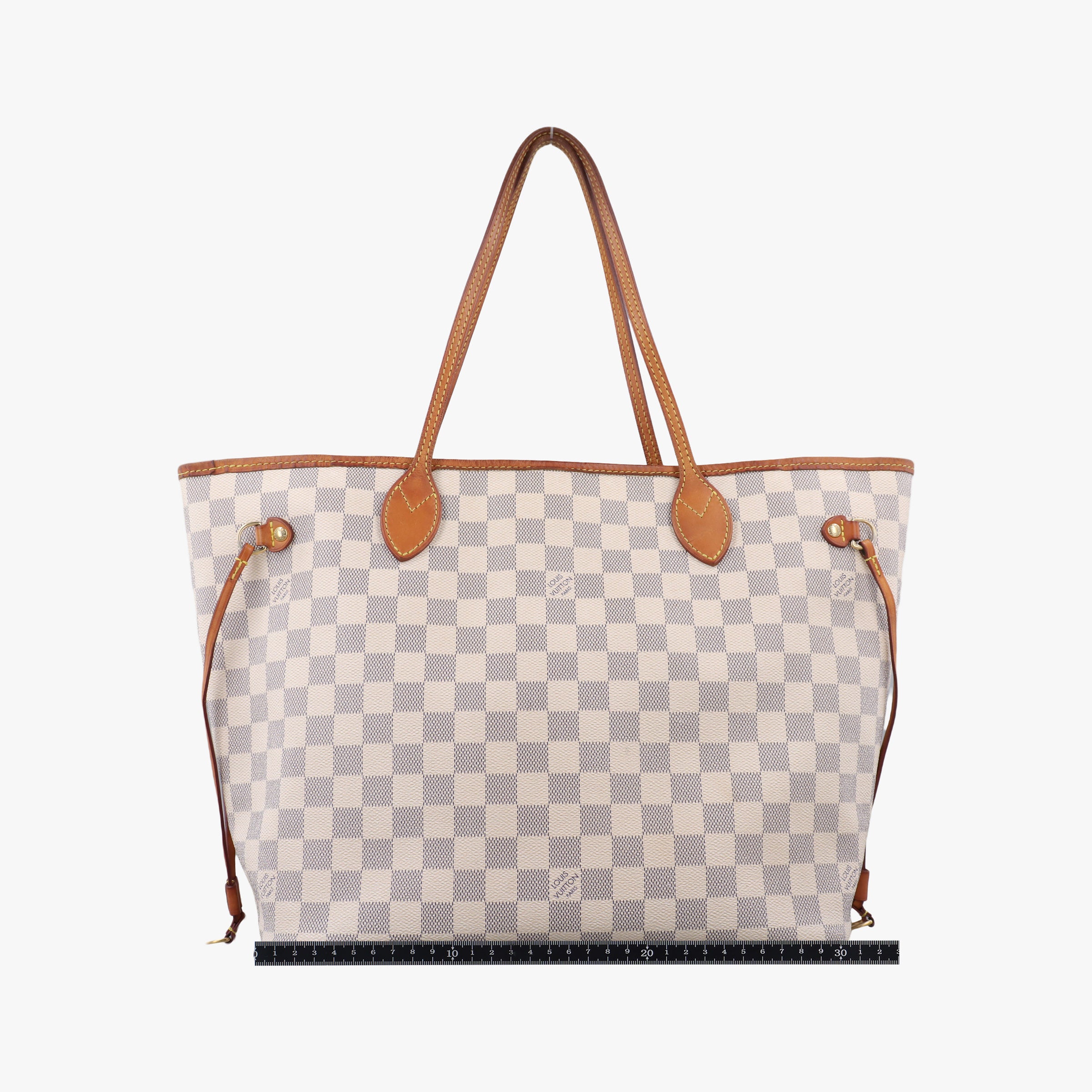 Pre-owned Louis Vuitton Neverfull MM Azur Damier Canvas N51107 shoulderbag | stylenewstar
