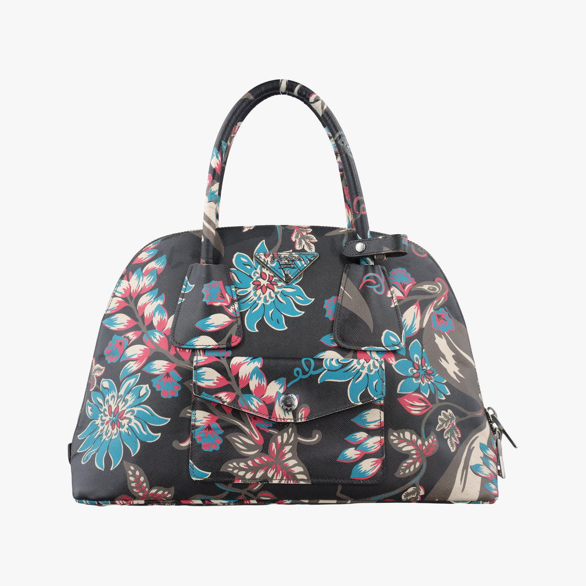 Vintage Prada Tessuto Multicolour SAFFIANO Leather  handbag | stylenewstar