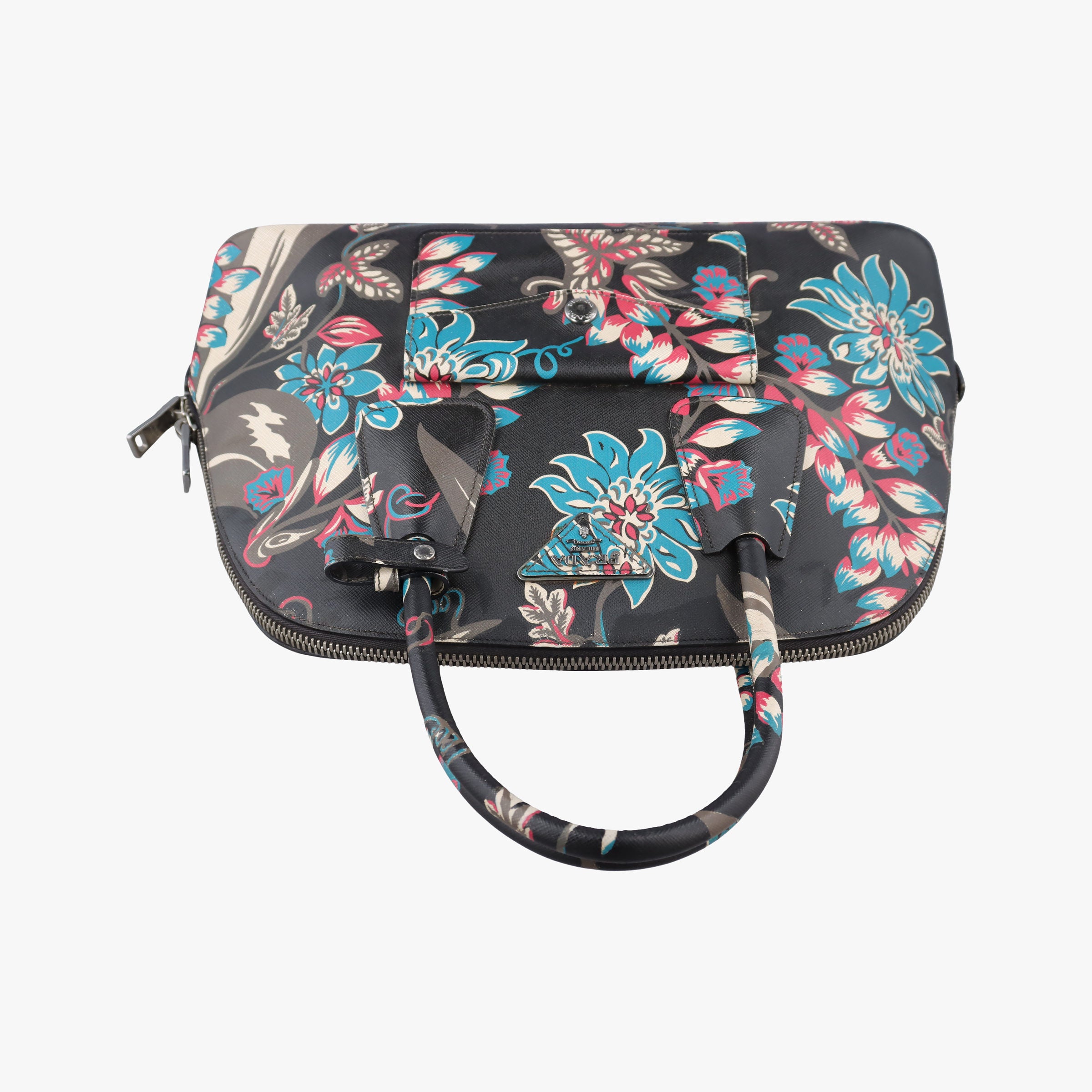 Vintage Prada Tessuto Multicolour SAFFIANO Leather  handbag | stylenewstar