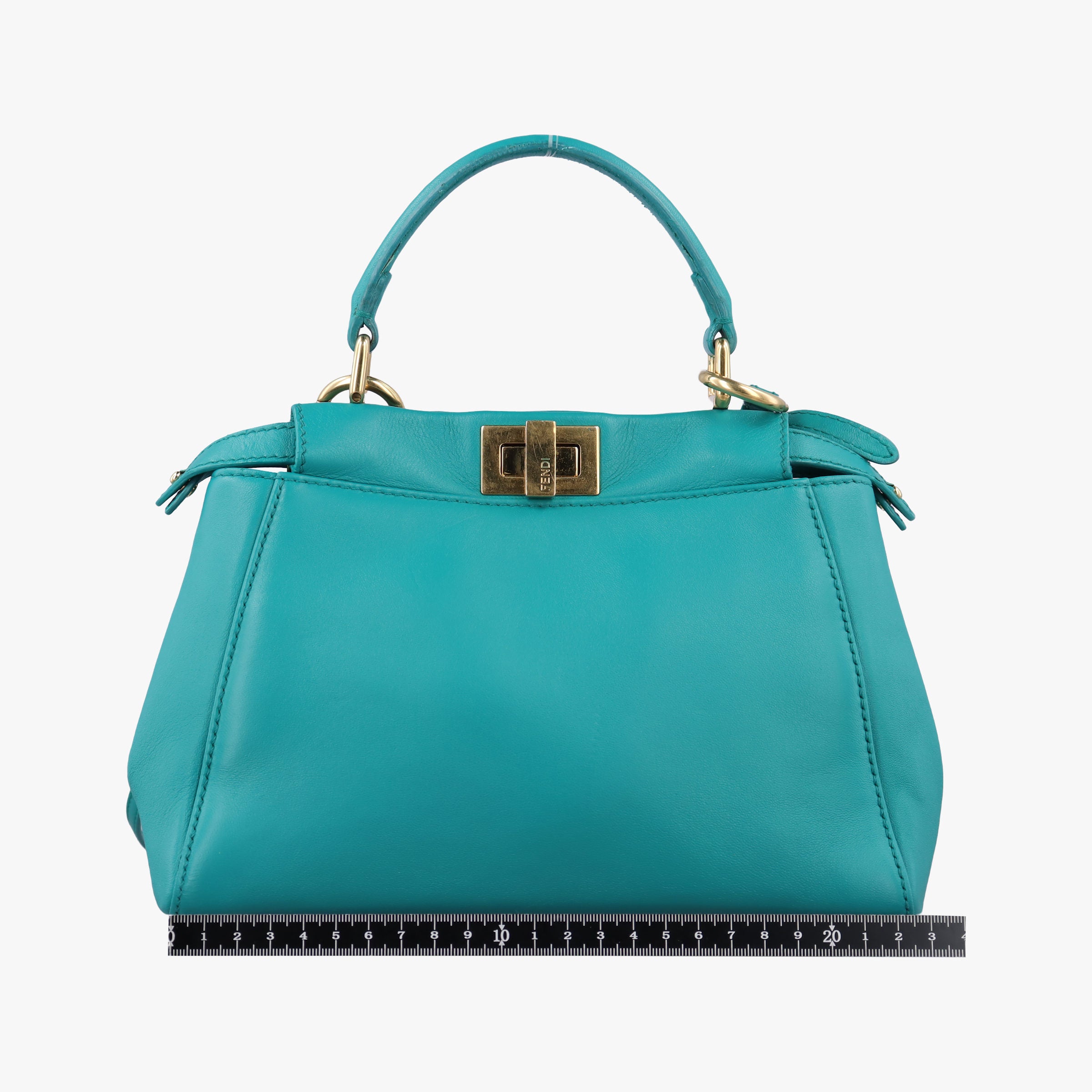 Pre-owned Fendi PEEKABOO Blue Leather 8BN244 shoulderbag | stylenewstar