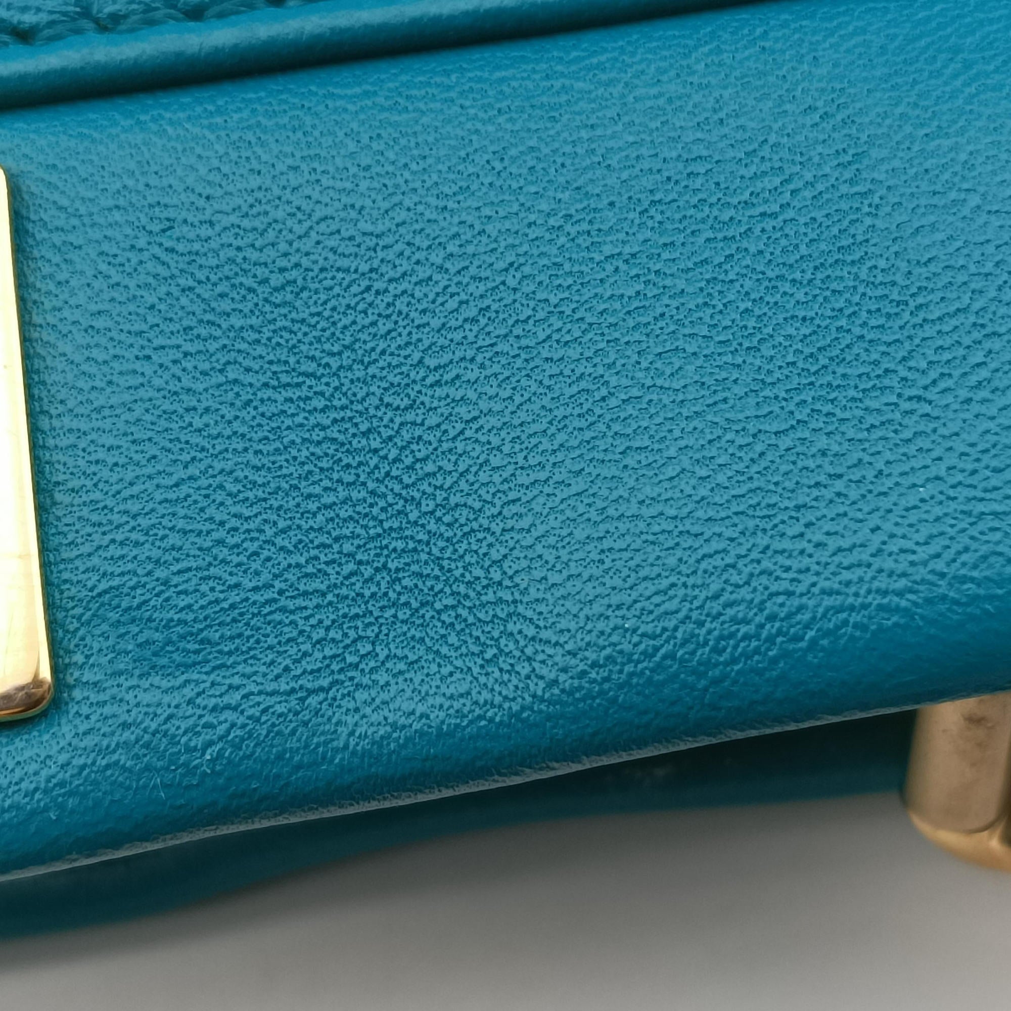 Pre-owned Fendi PEEKABOO Blue Leather 8BN244 shoulderbag | stylenewstar