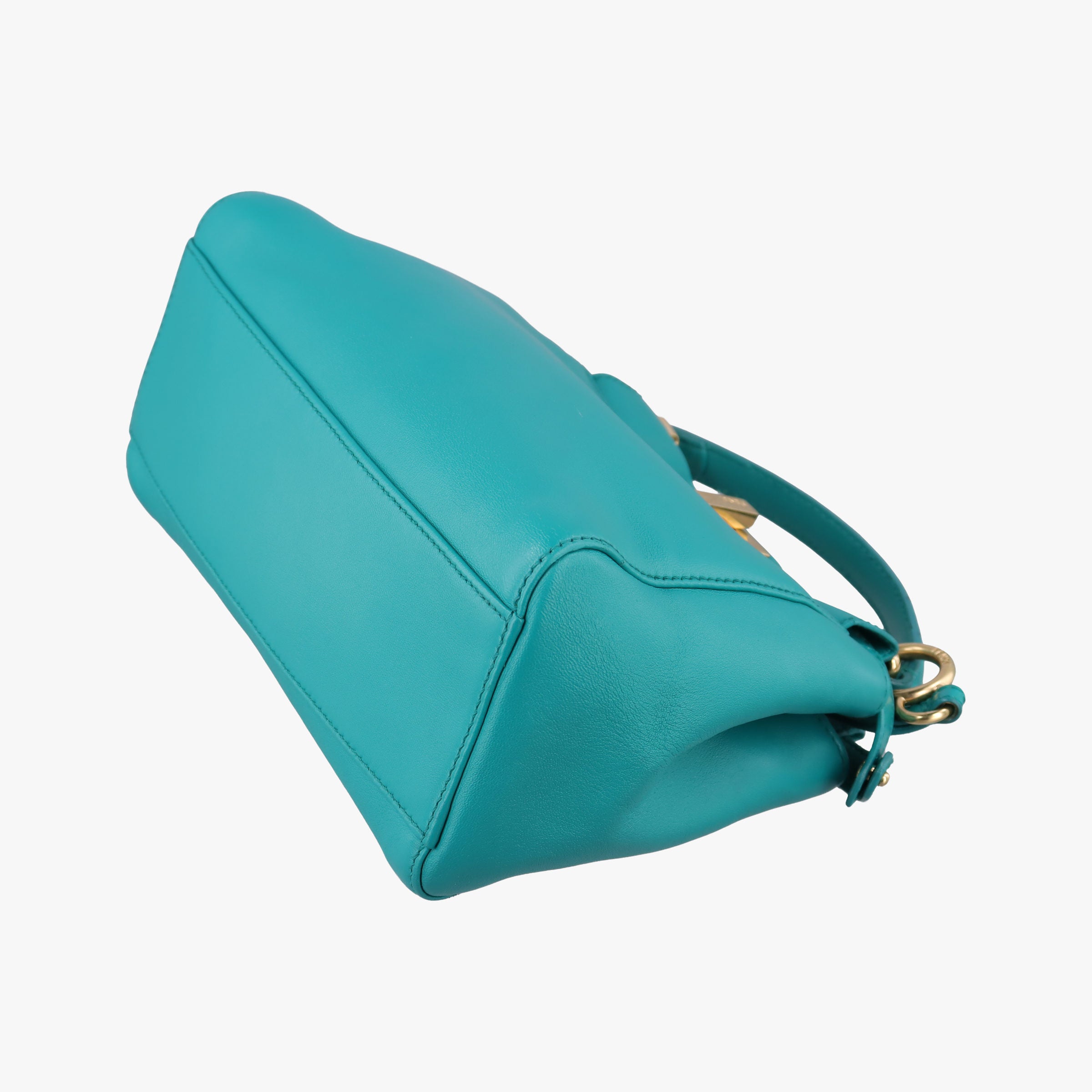 Pre-owned Fendi PEEKABOO Blue Leather 8BN244 shoulderbag | stylenewstar