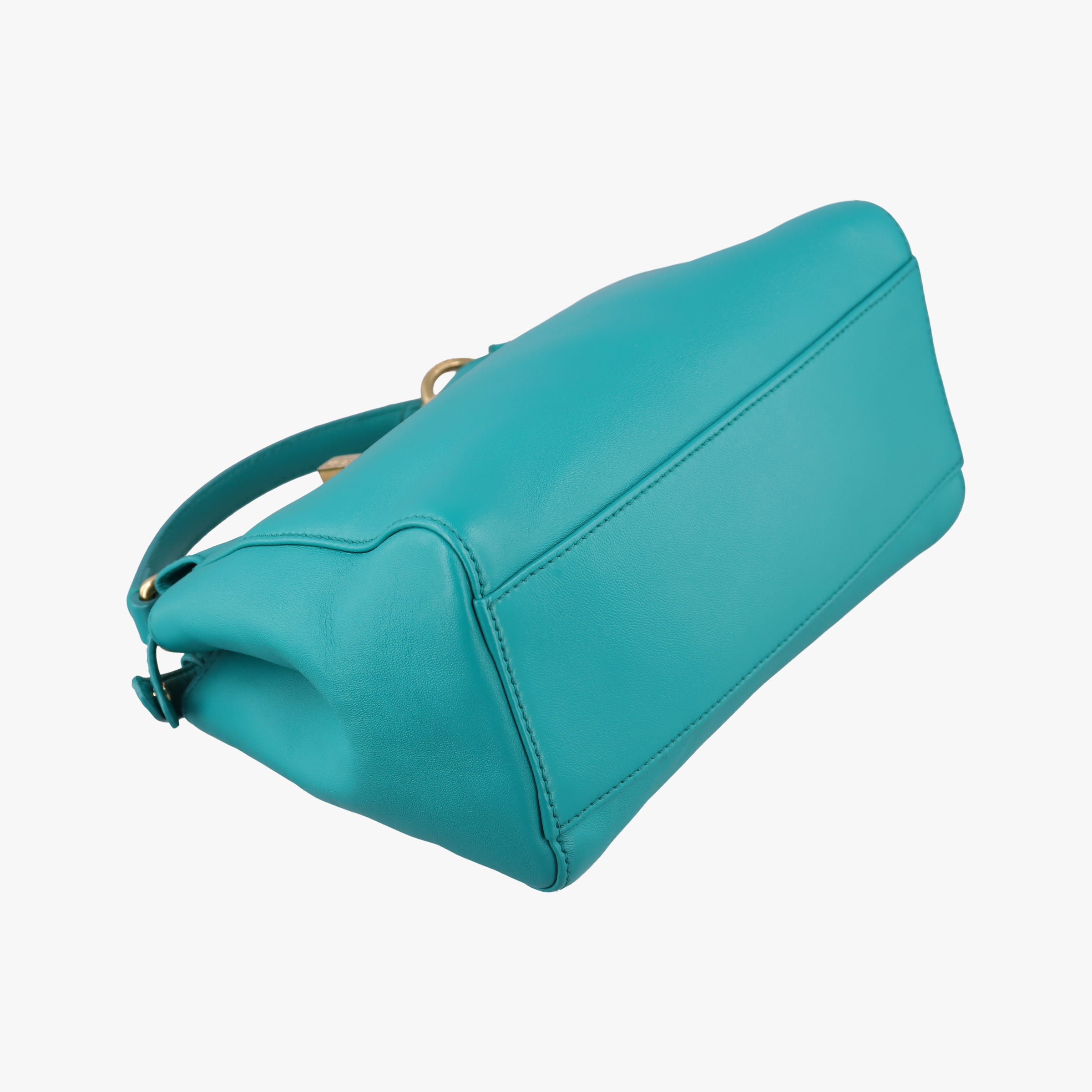 Pre-owned Fendi PEEKABOO Blue Leather 8BN244 shoulderbag | stylenewstar