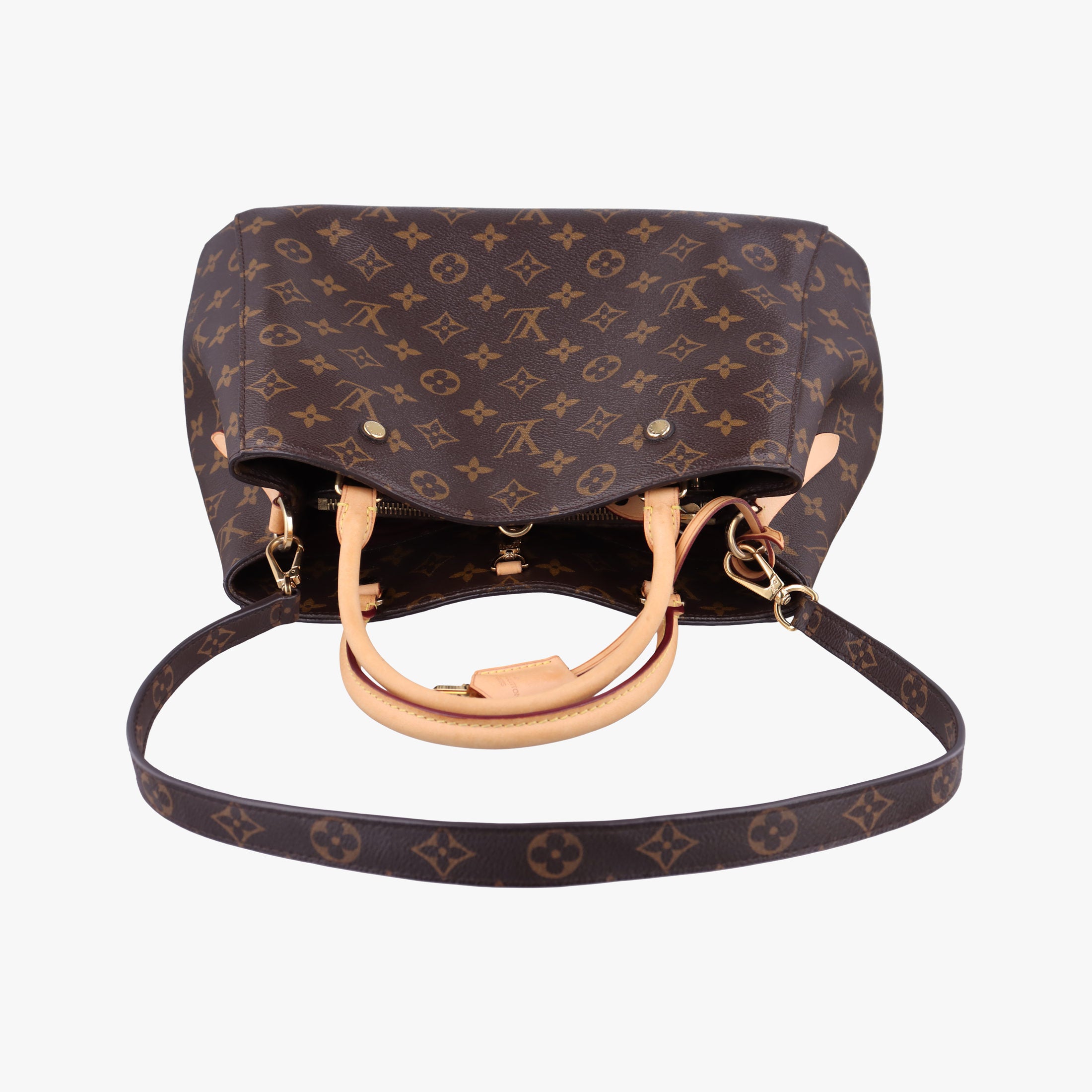 Pre-owned Louis Vuitton MONTAIGNE MM Brown Monogram Canvas M41056 shoulderbag | stylenewstar
