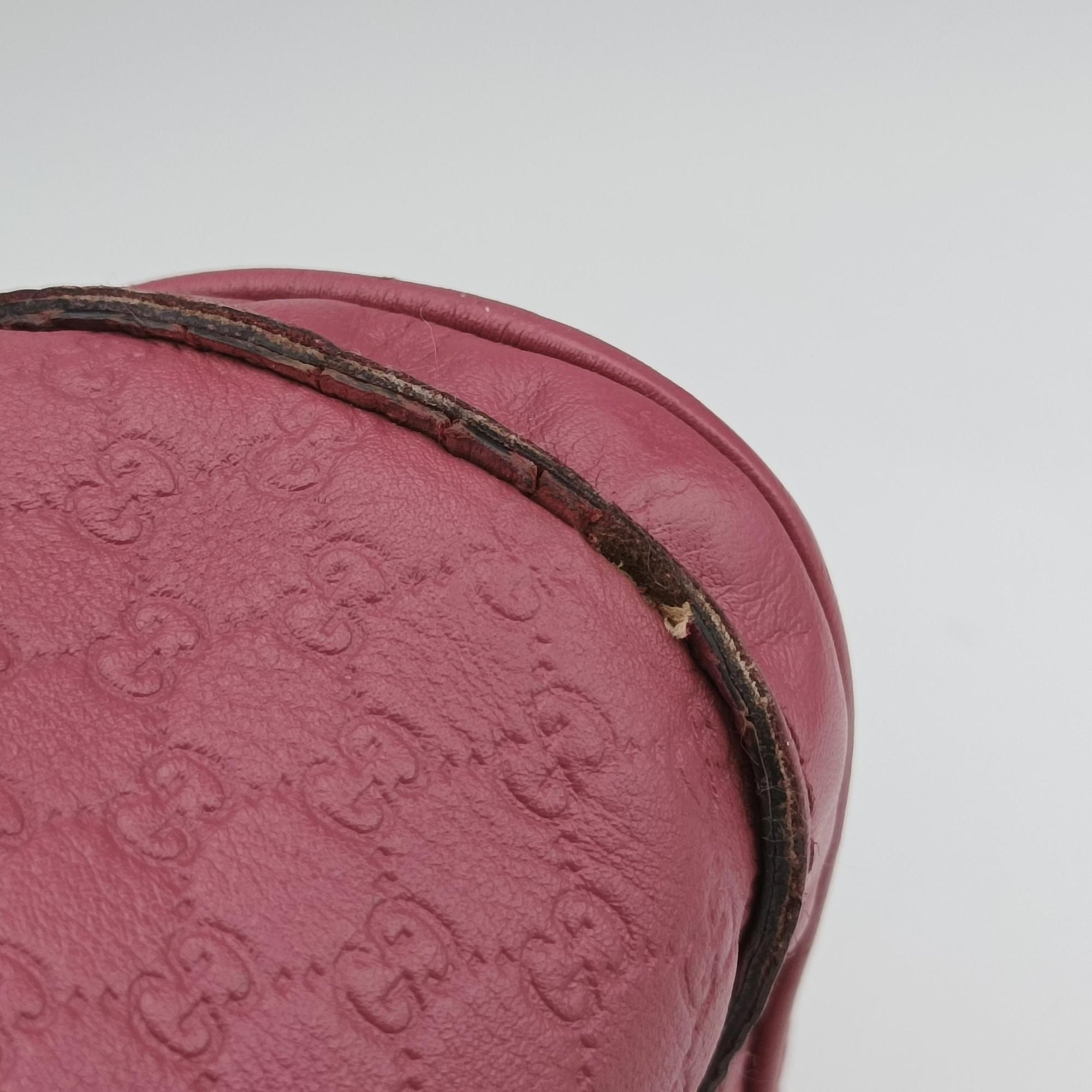Secondhand Gucci Sherry Line Pink Leather 247205 handbag | stylenewstar