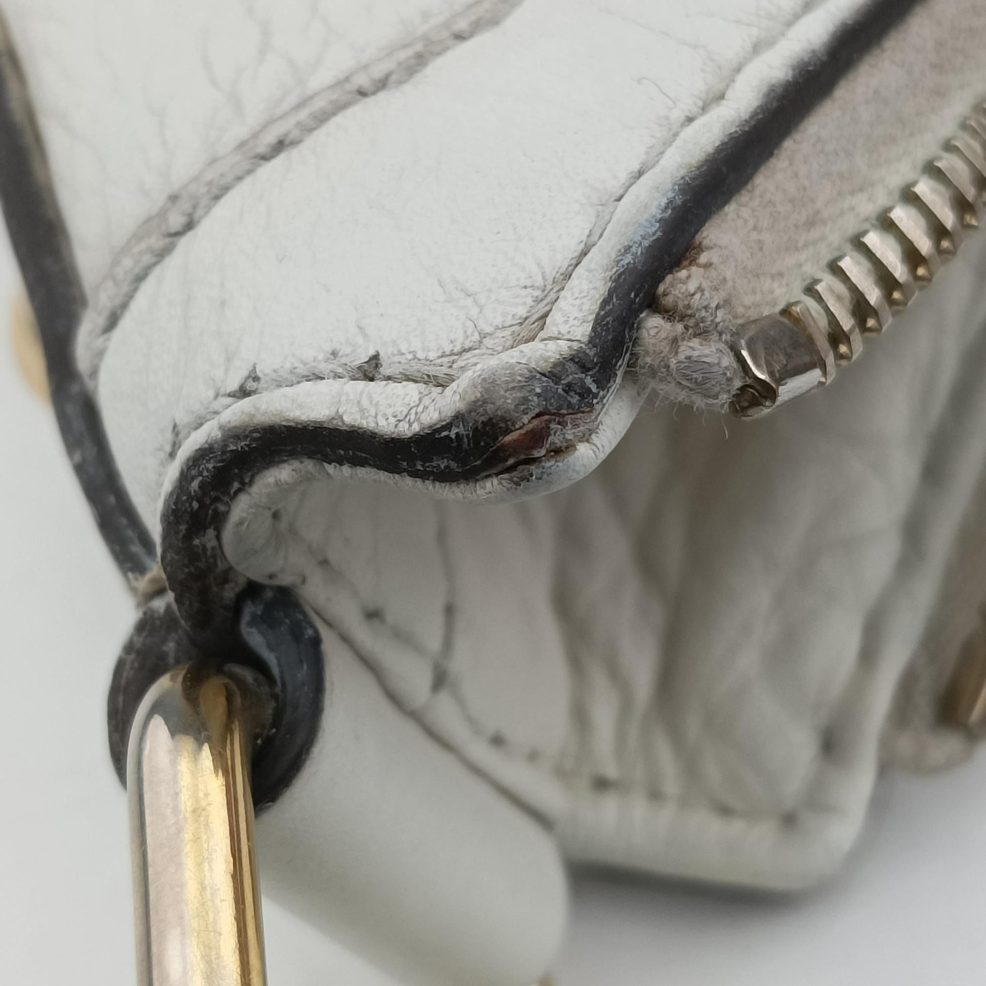 Vintage Gucci Heritage Horsebit Hobo White Leather 247604 shoulderbag | stylenewstar