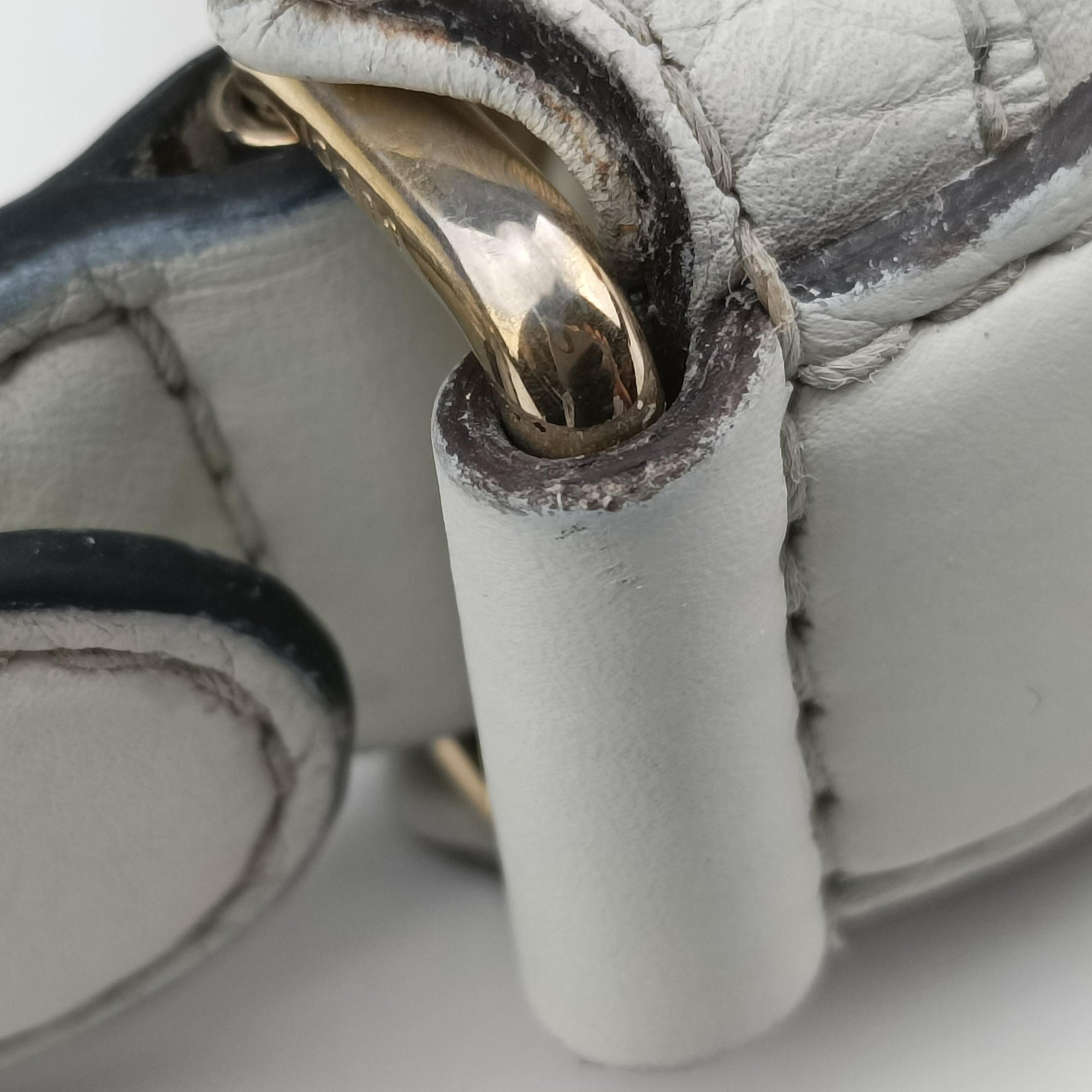 Vintage Gucci Heritage Horsebit Hobo White Leather 247604 shoulderbag | stylenewstar