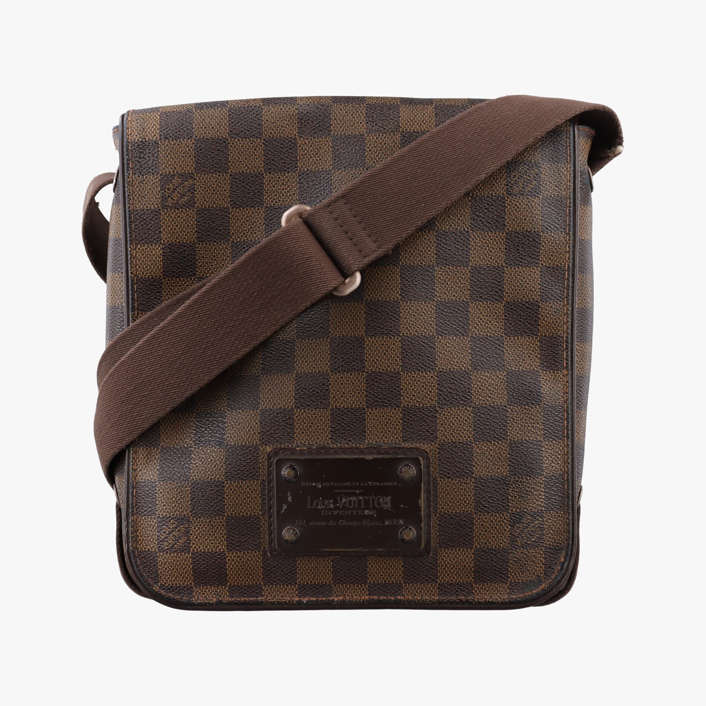 Pre-owned Louis Vuitton BROOKLYN EBENE Damier Canvas N51210 shoulderbag | stylenewstar