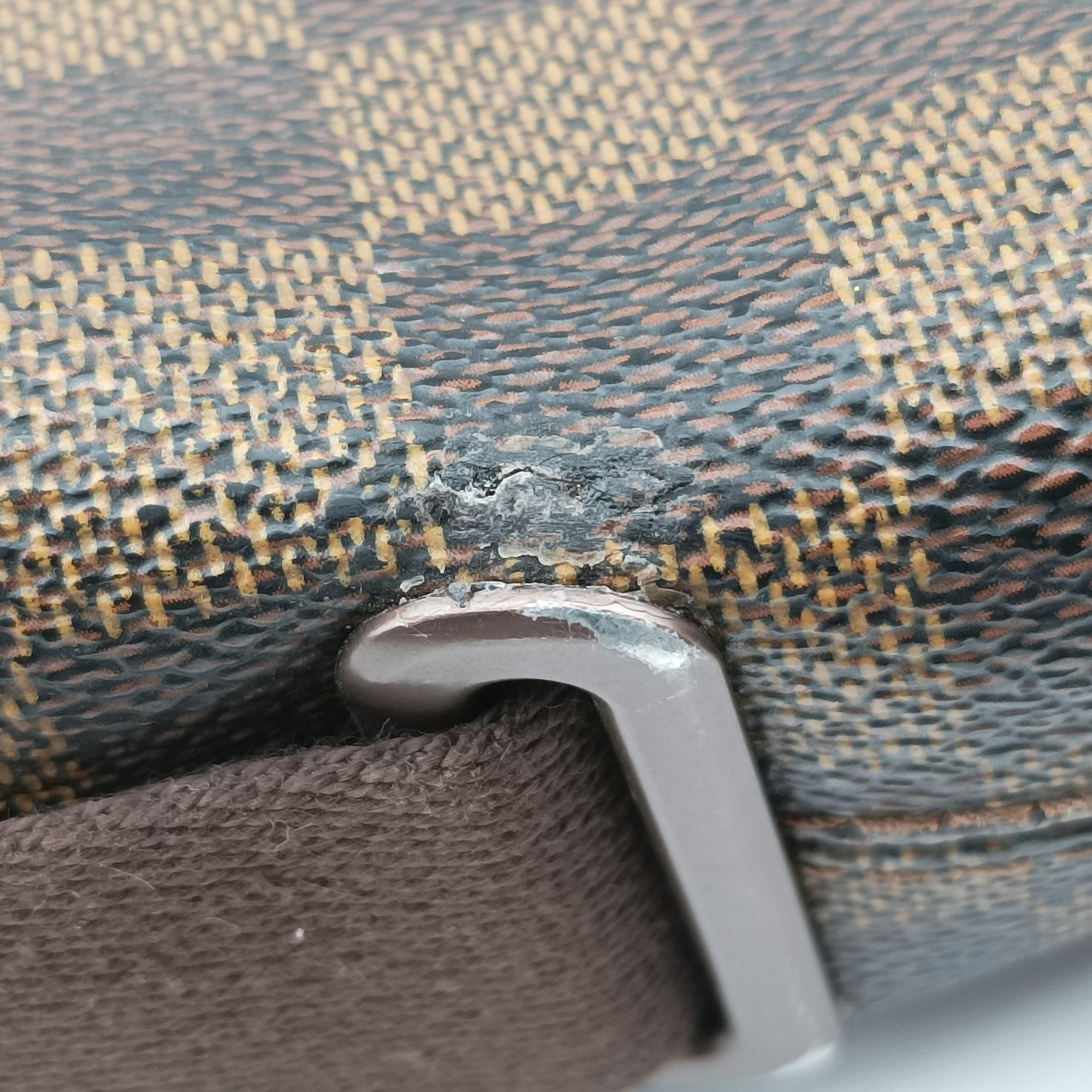 Pre-owned Louis Vuitton BROOKLYN EBENE Damier Canvas N51210 shoulderbag | stylenewstar