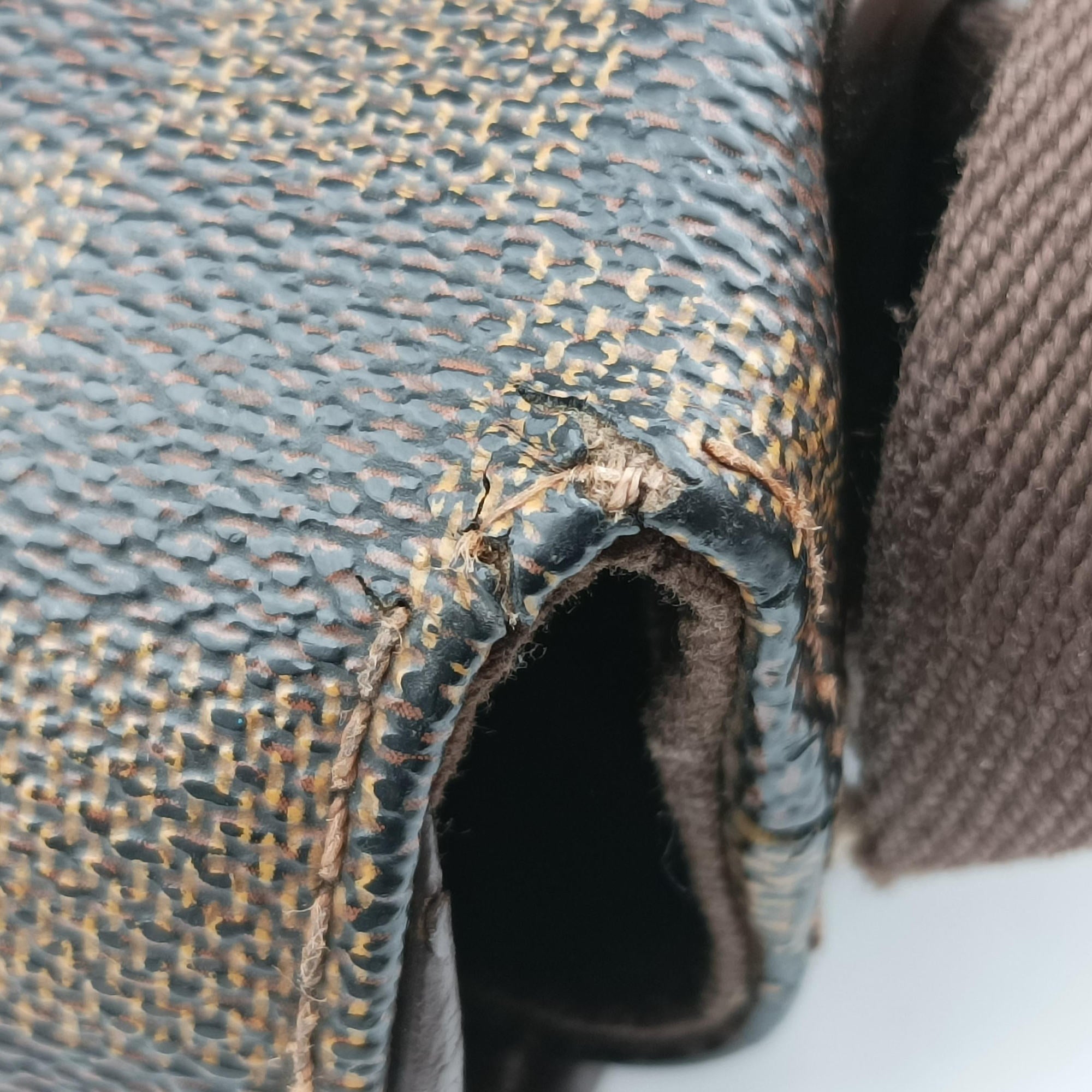 Pre-owned Louis Vuitton BROOKLYN EBENE Damier Canvas N51210 shoulderbag | stylenewstar