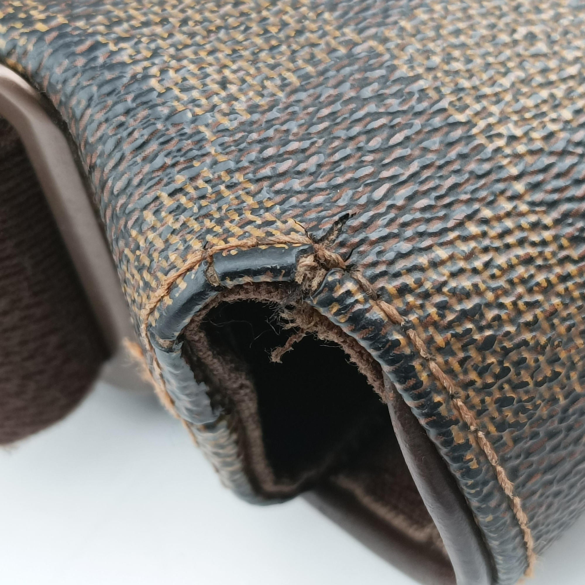 Pre-owned Louis Vuitton BROOKLYN EBENE Damier Canvas N51210 shoulderbag | stylenewstar