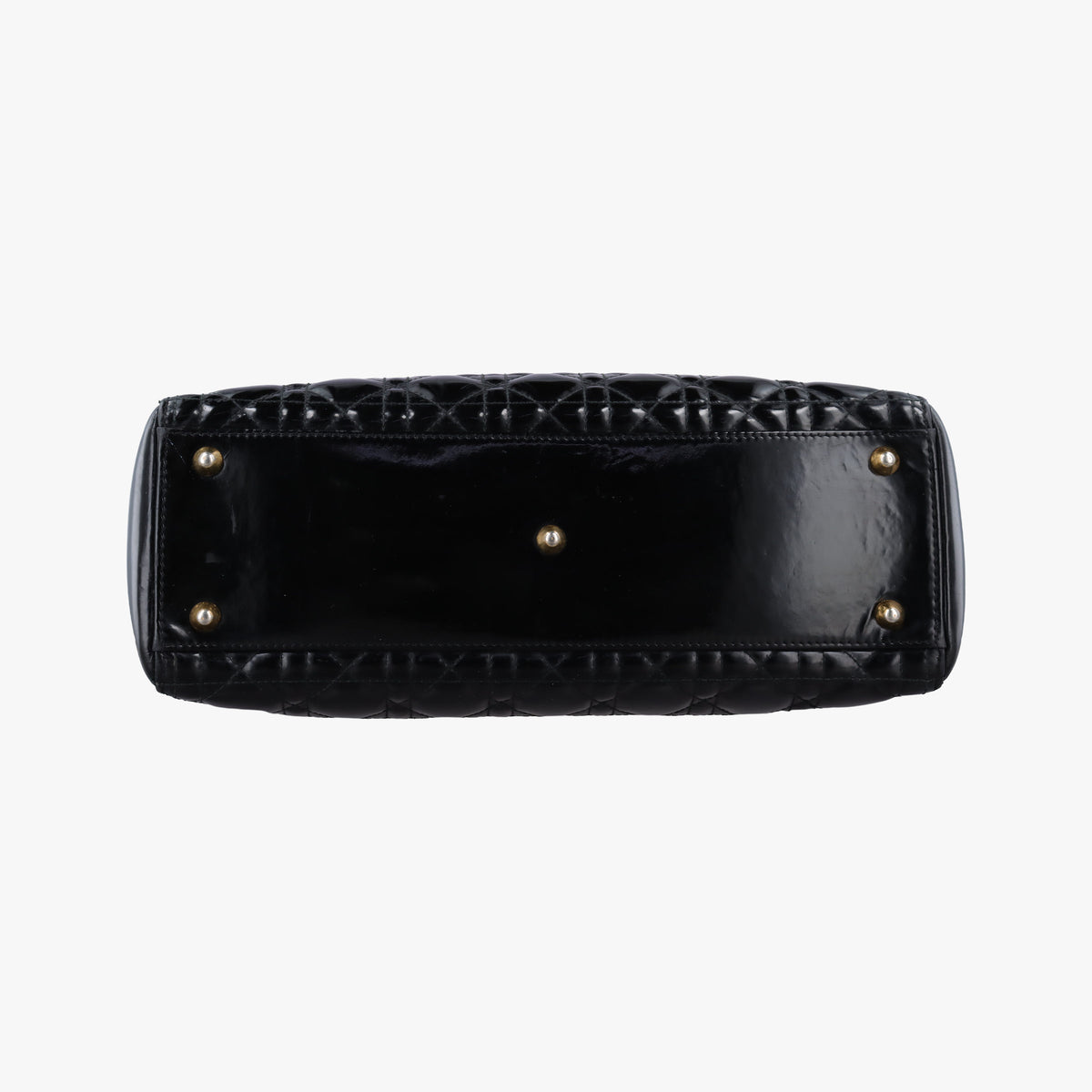 Pre-owned Christian Dior Lady Dior Black Patent  handbag | stylenewstar