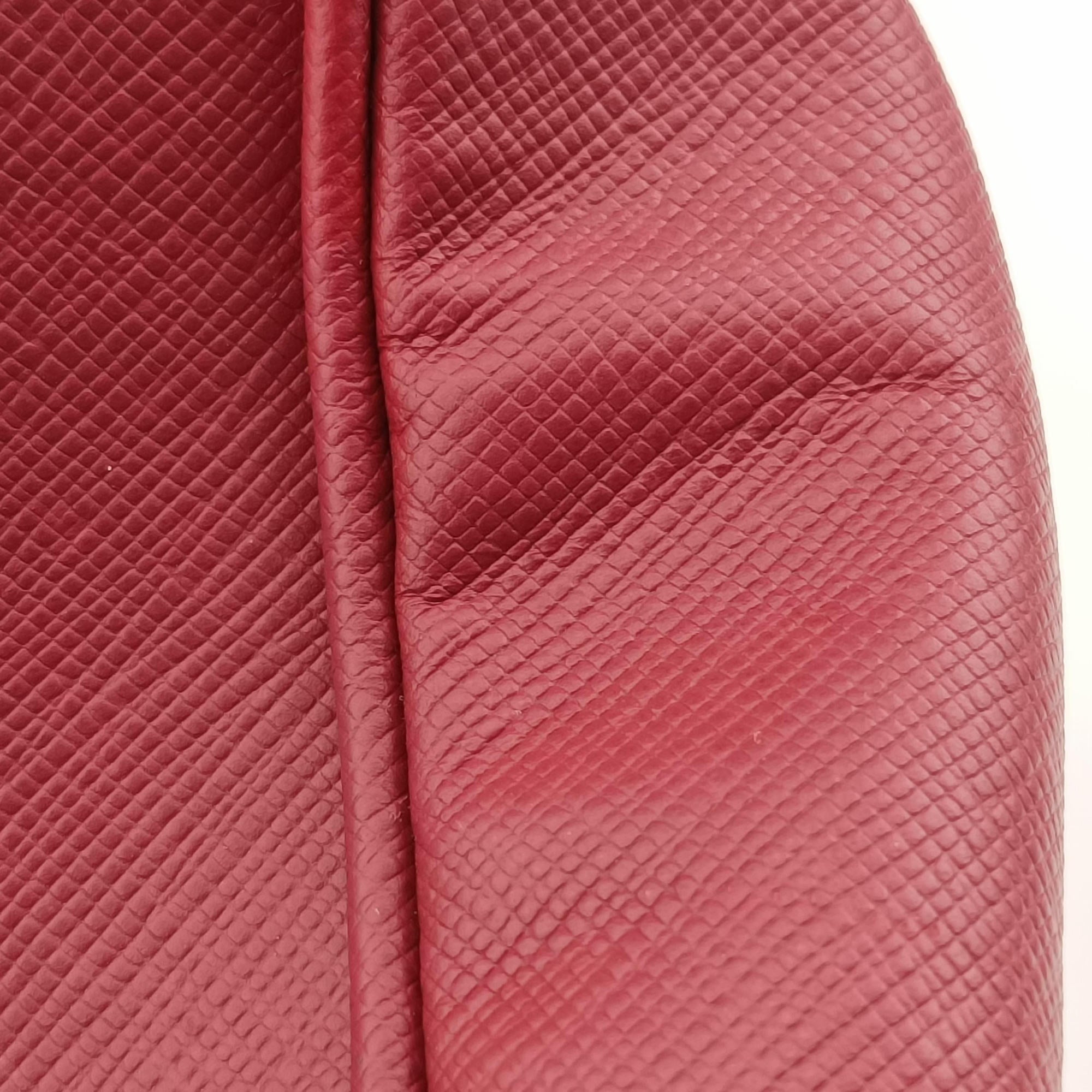 Secondhand Prada Galleria Front Pocket Red SAFFIANO Leather BN2674 shoulderbag | stylenewstar