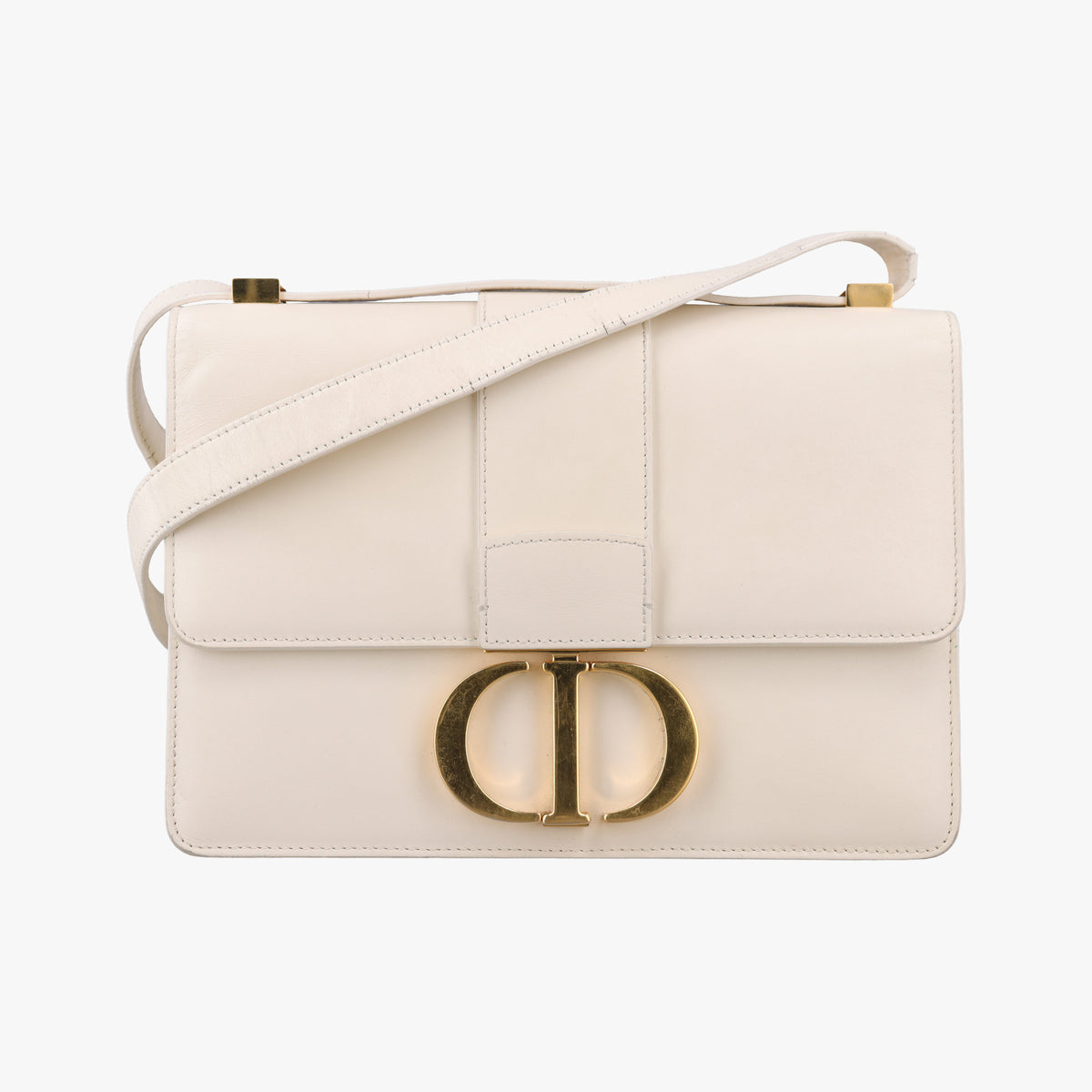 Vintage Christian Dior 30 Montaigne White leather  shoulderbag | stylenewstar